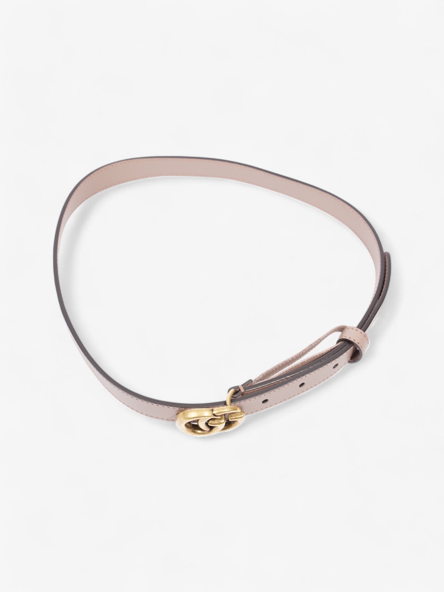 Gucci Marmont Thin Belt Dusty Rose Handbag Leather Gold Accessory 70Cm 28