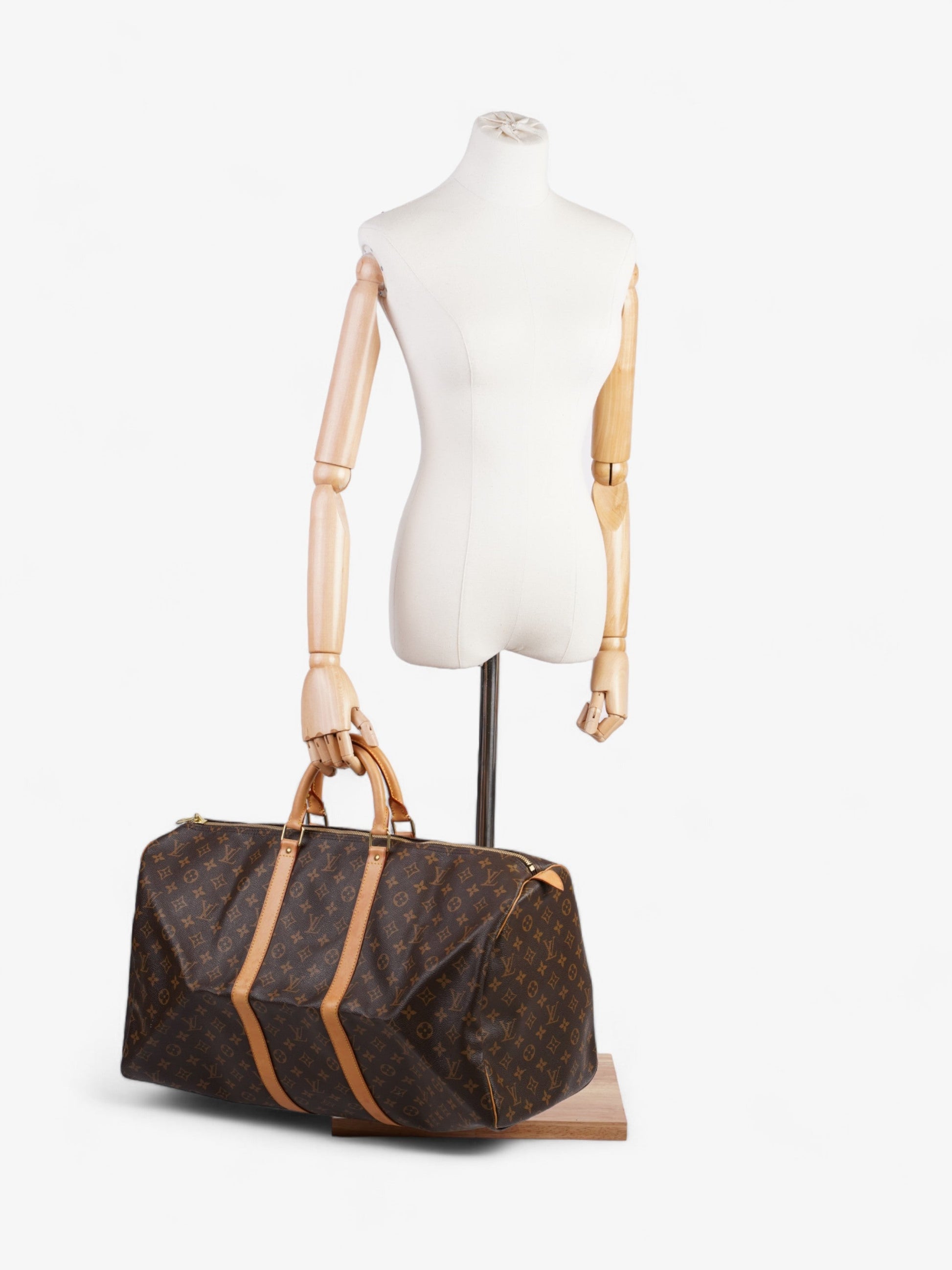 Louis Vuitton Keepall 55 Coated Monogram Canvas Coated Canvas Apparel Canvas 2