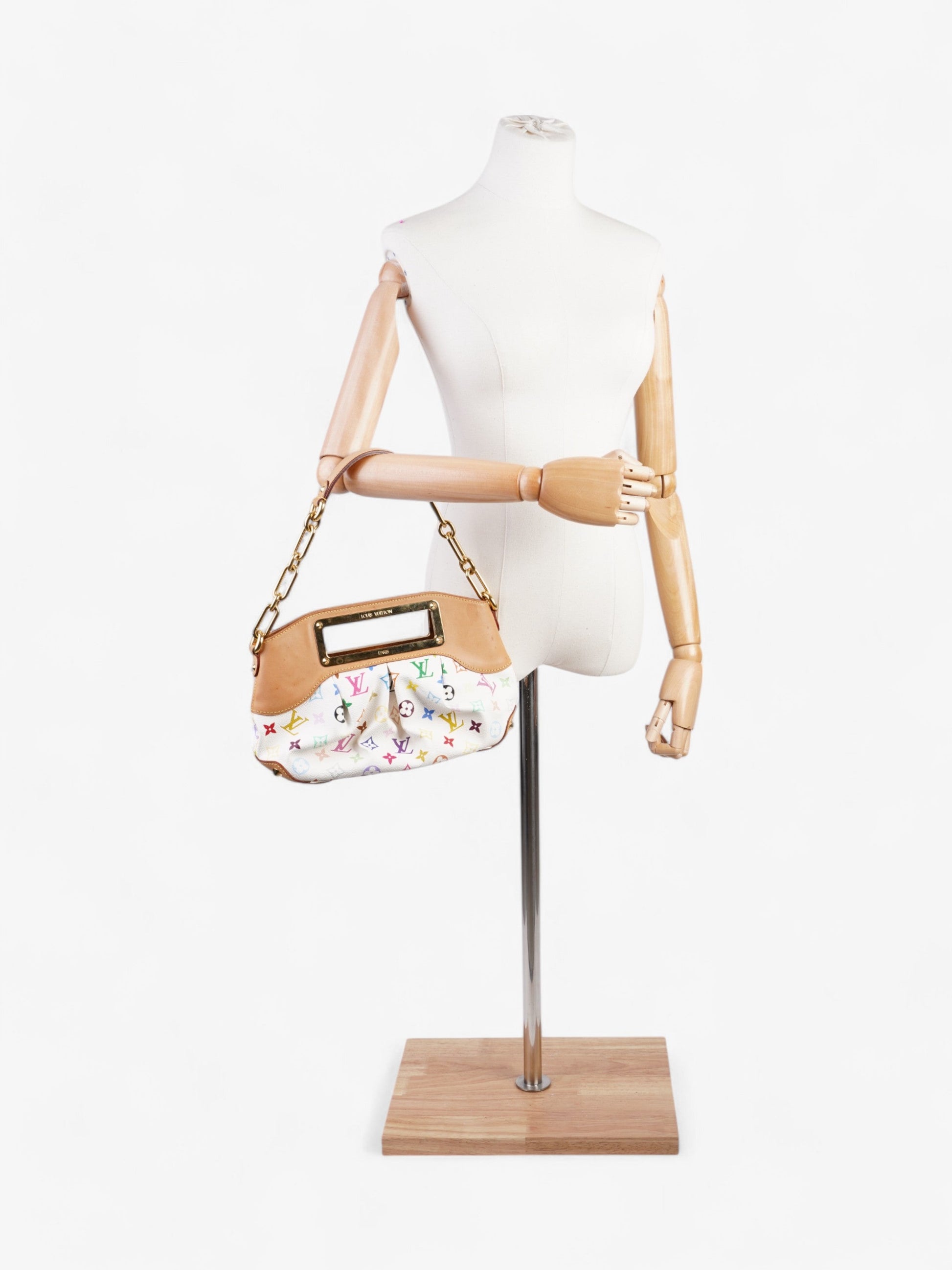 Louis Vuitton Takashi Murakami Judy Coated Canvas Multicolour White PM Apparel