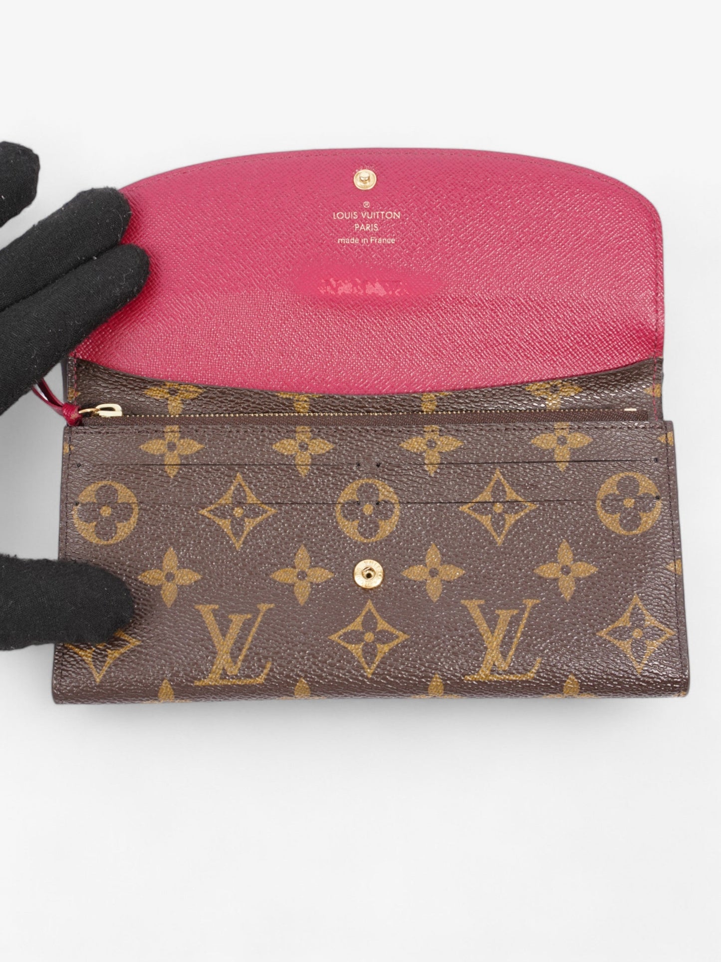Louis Vuitton Emilie Coated Monogram Canvas Coated Canvas Wallet Case 5