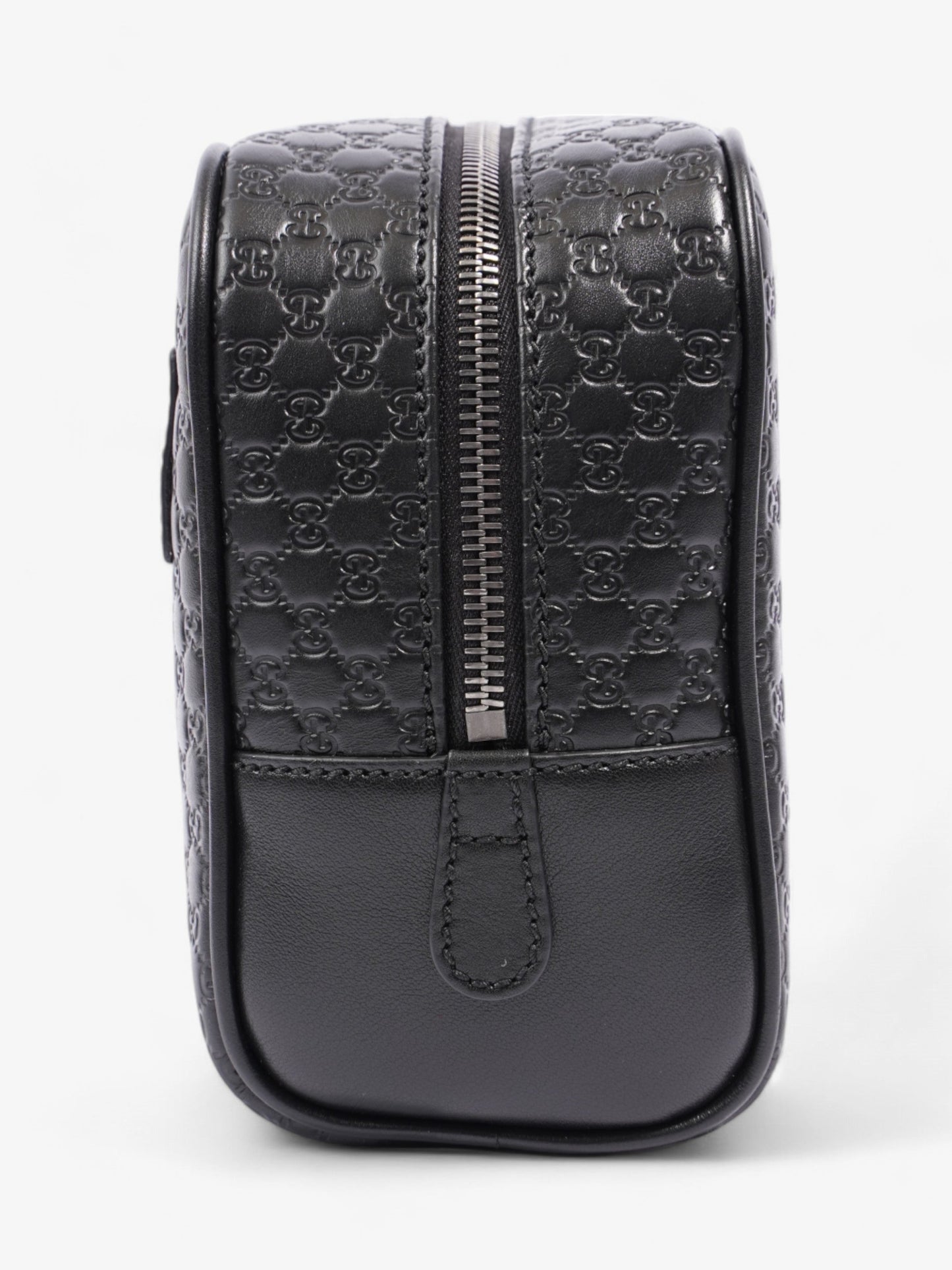 Gucci Wash Bag Supreme Leather Black Travel Bag