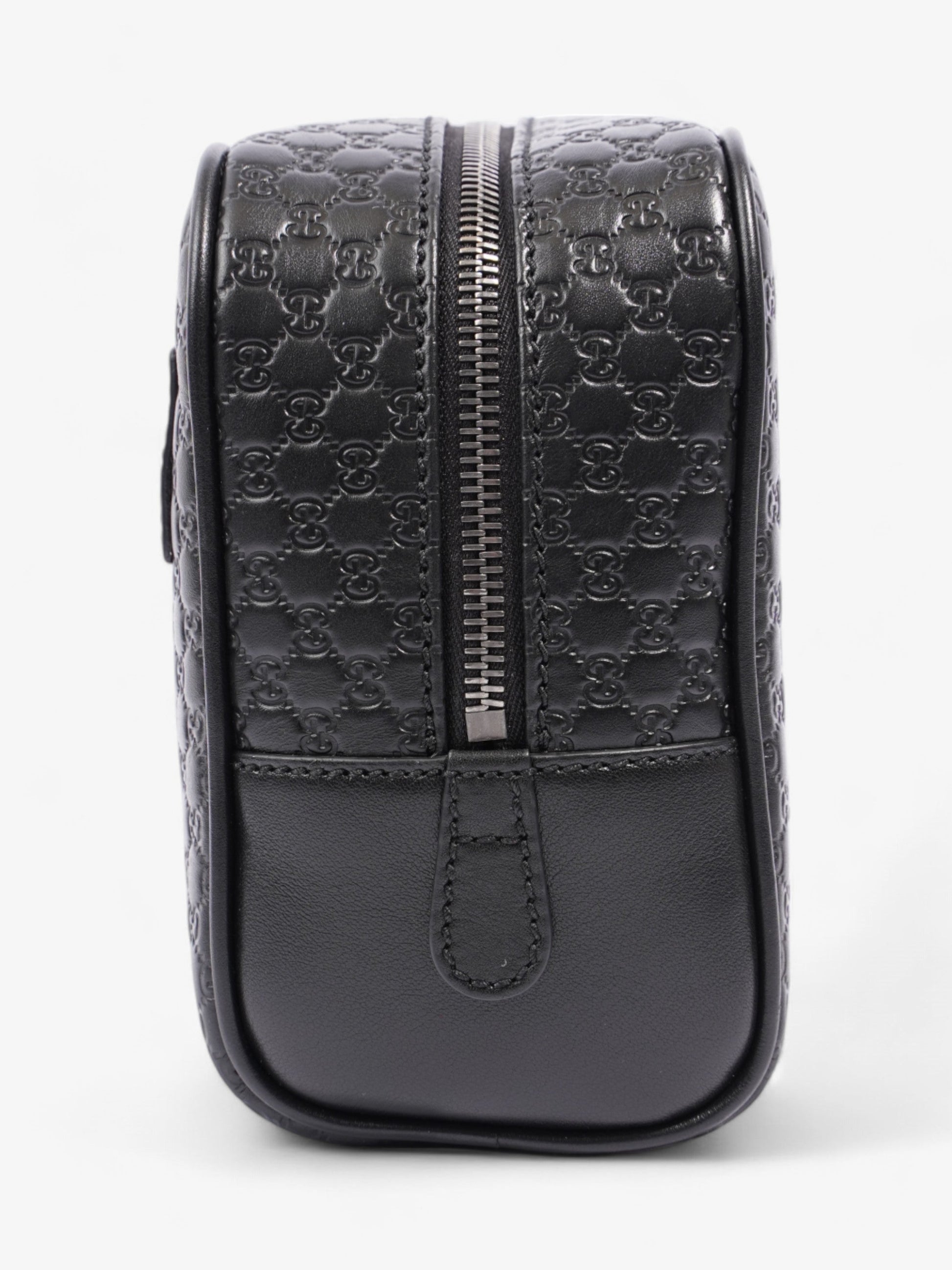 Gucci Wash Bag Supreme Leather Black Travel Bag