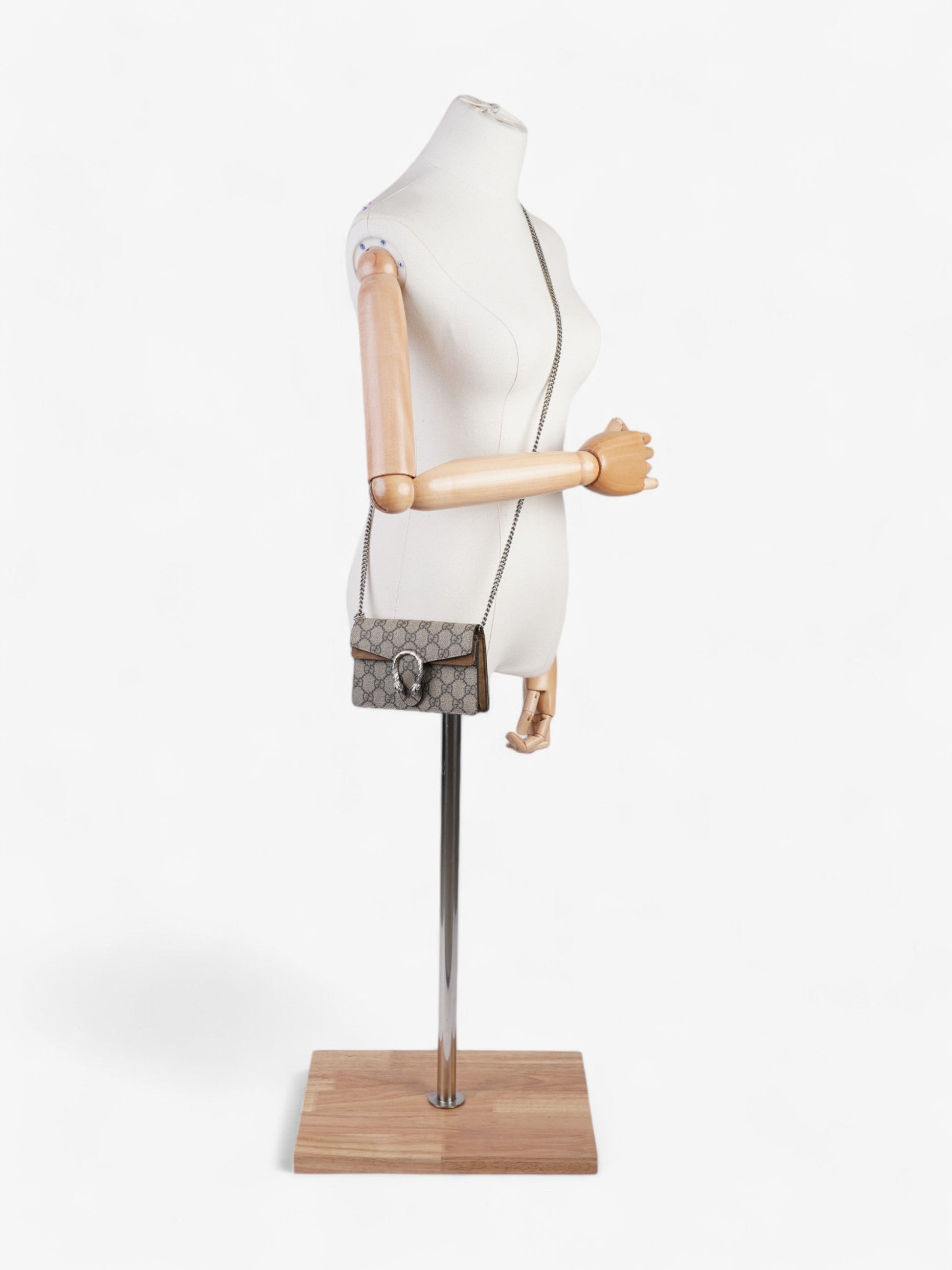 Gucci Dionysus Supreme Coated Super Crossbody Bag Canvas Beige Mini 3