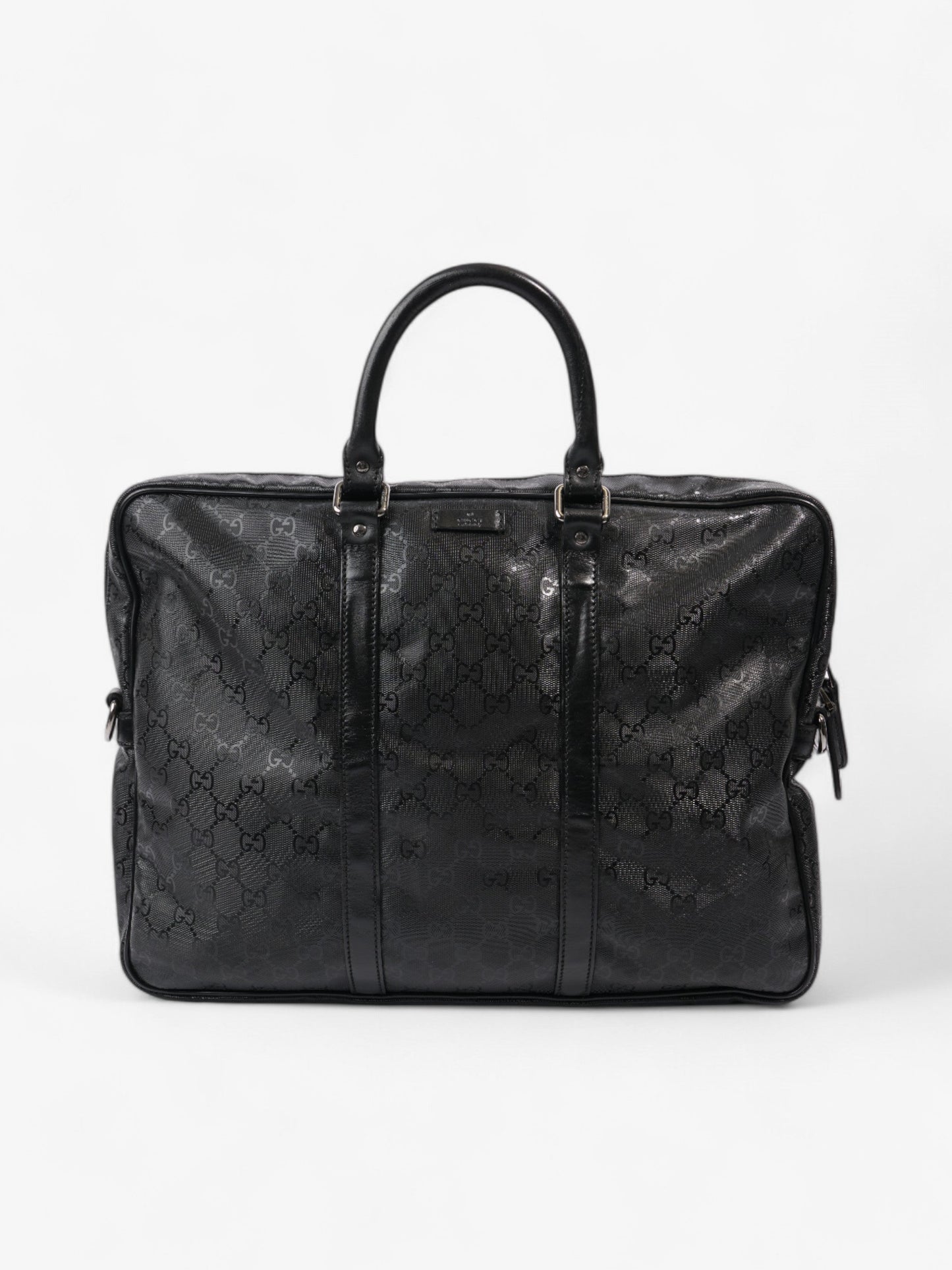 Gucci Briefcase Supreme Travel Bag Canvas Black