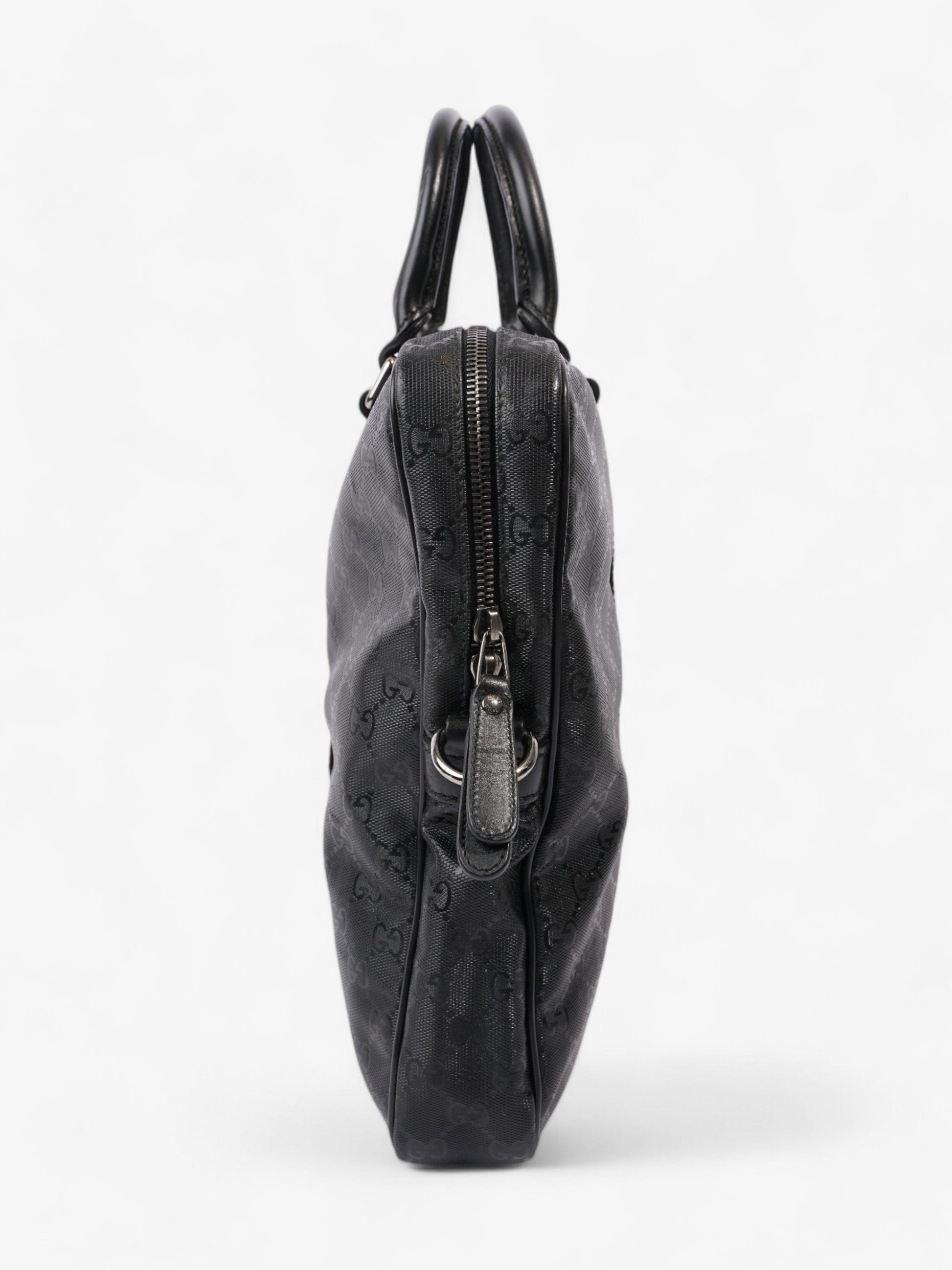 Gucci Briefcase Supreme Travel Bag Canvas Black