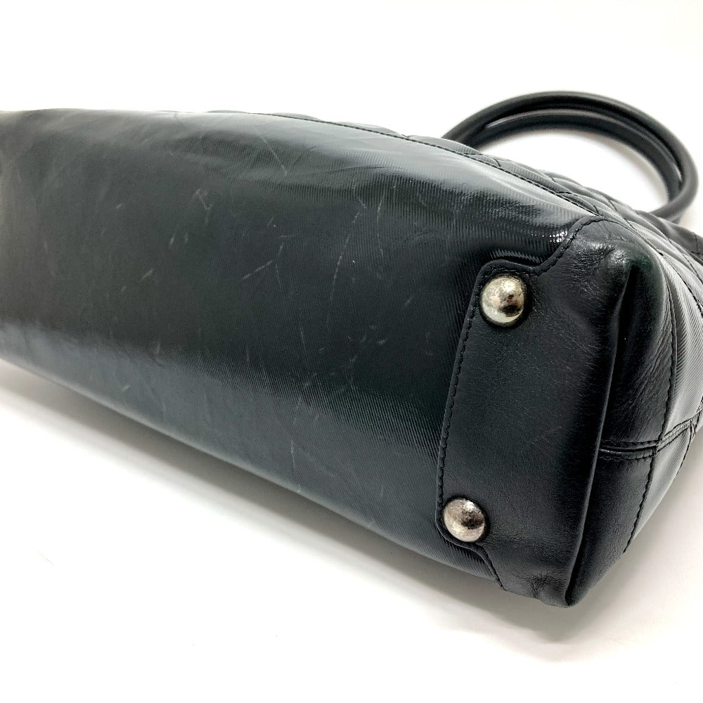 Chanel Semi- CC COCO Mark charm Matrasse Black Leather Key Chain