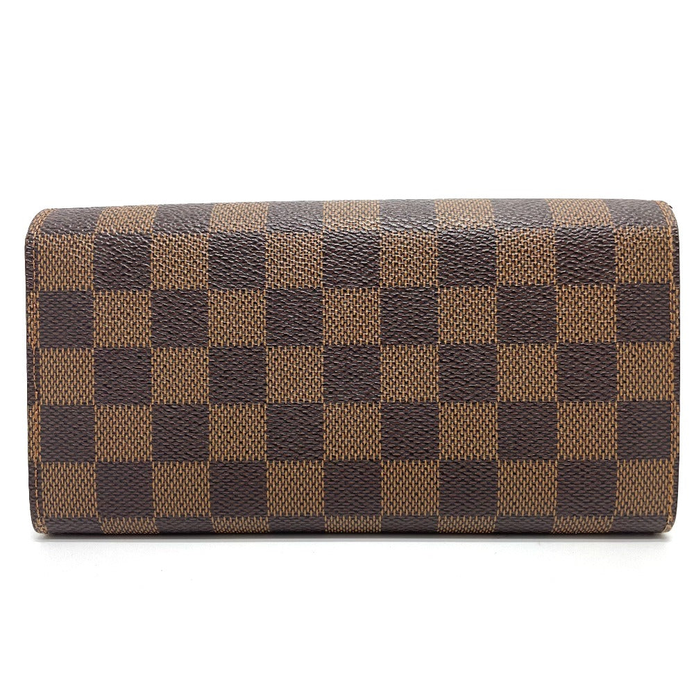 Louis Vuitton Long Purse N63179 Damier Canvas Brown Wallet Case