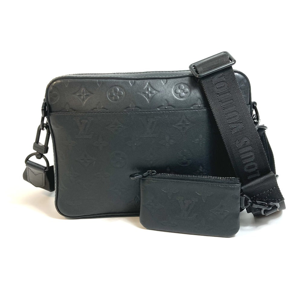 Louis Vuitton Sling M69827 shadow Duo Monogram Leather Black Crossbody Bag