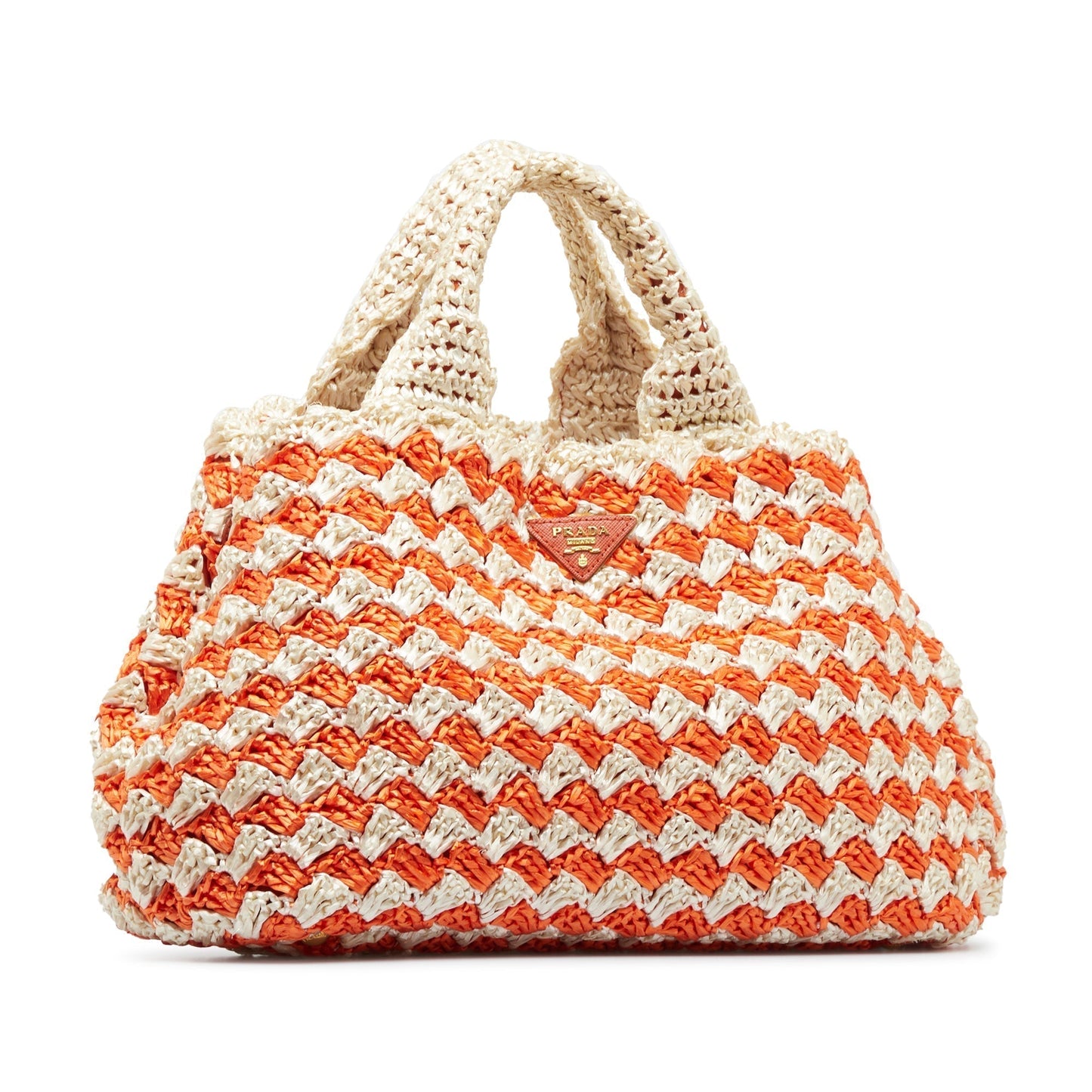 Prada Tote Bag Raffia Multicolor
