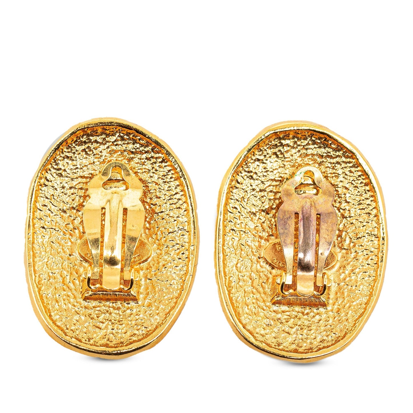 CHANEL CC Crown Clip On Earrings Costume Earrings