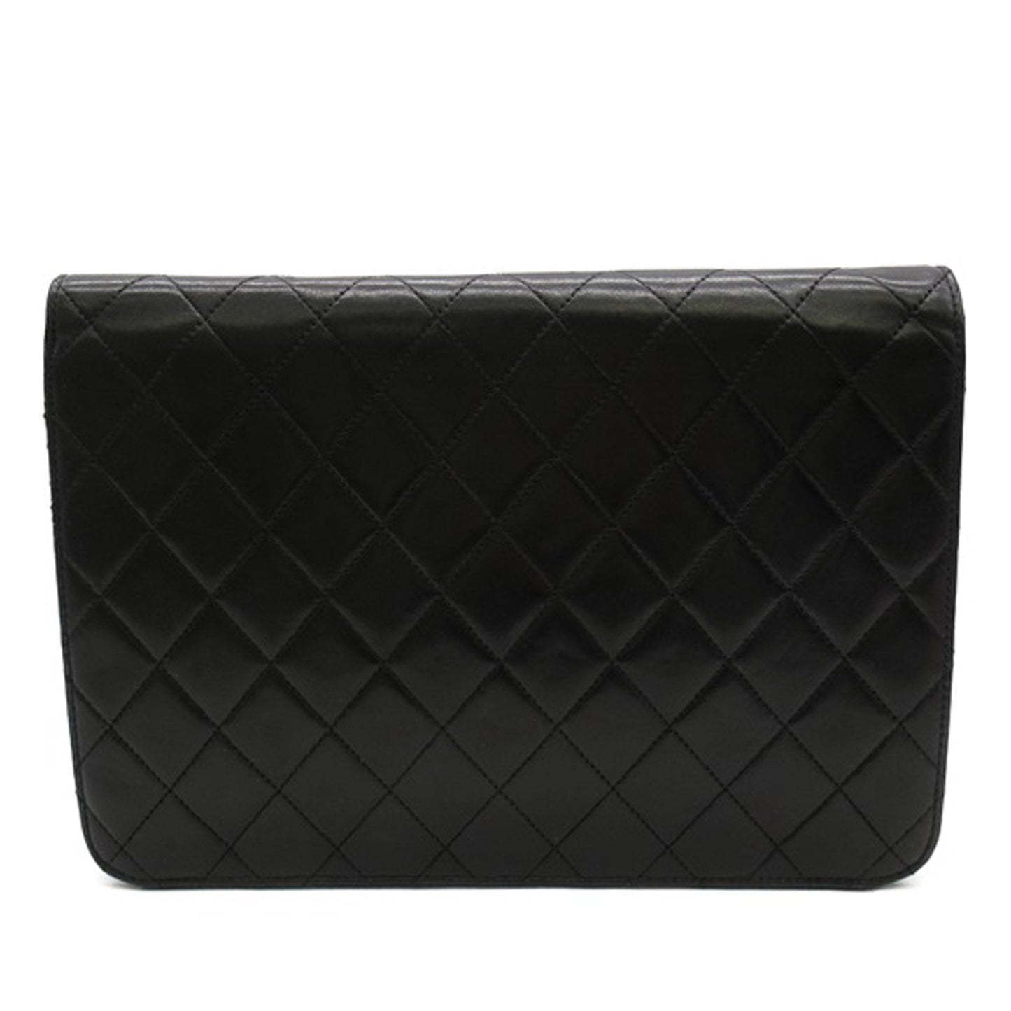 CHANEL CC Quilted Lambskin Single Flap Crossbody Bag