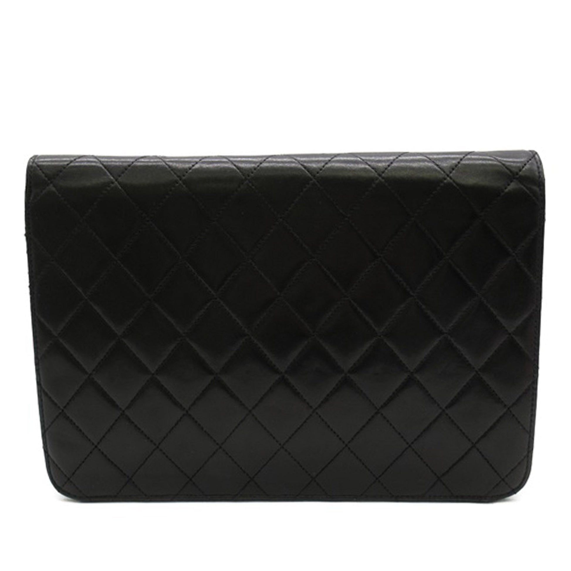CHANEL CC Quilted Lambskin Single Flap Crossbody Bag