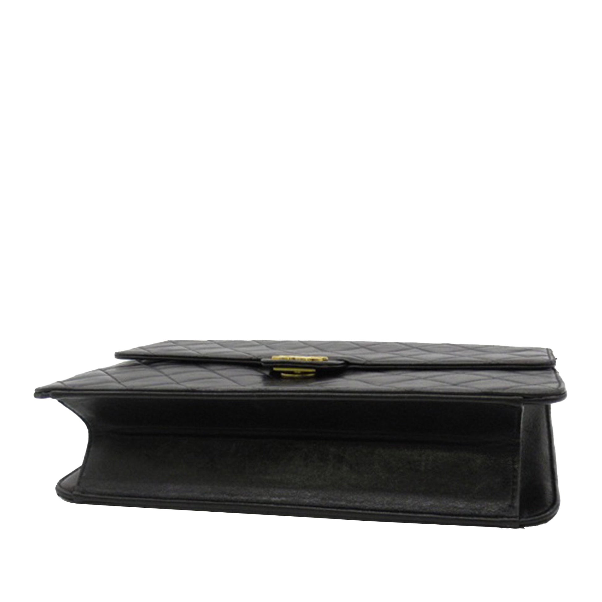 CHANEL CC Quilted Lambskin Single Flap Crossbody Bag