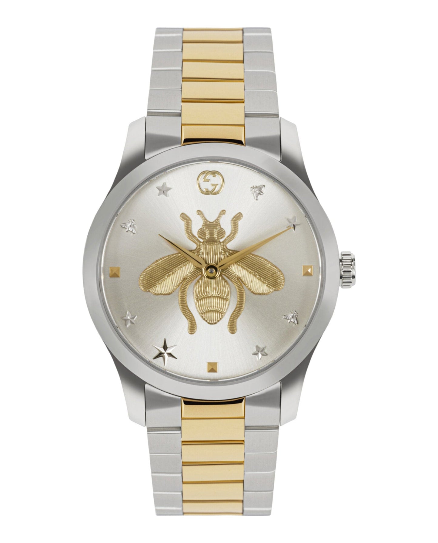 Gucci Unisex-Adult Two Tone 38mm Bracelet Fashion Watch