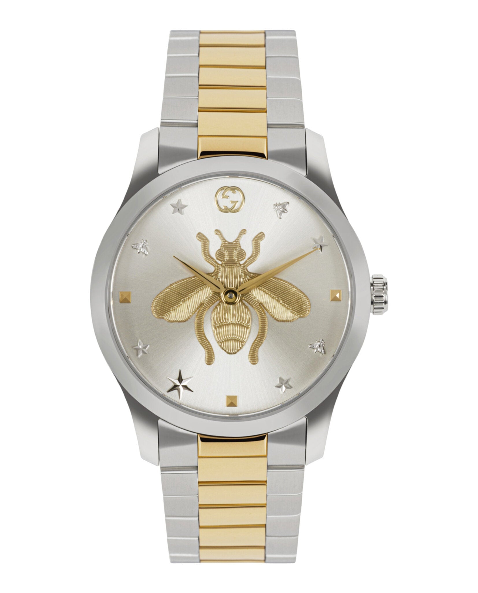 Gucci Unisex-Adult Two Tone 38mm Bracelet Fashion Watch