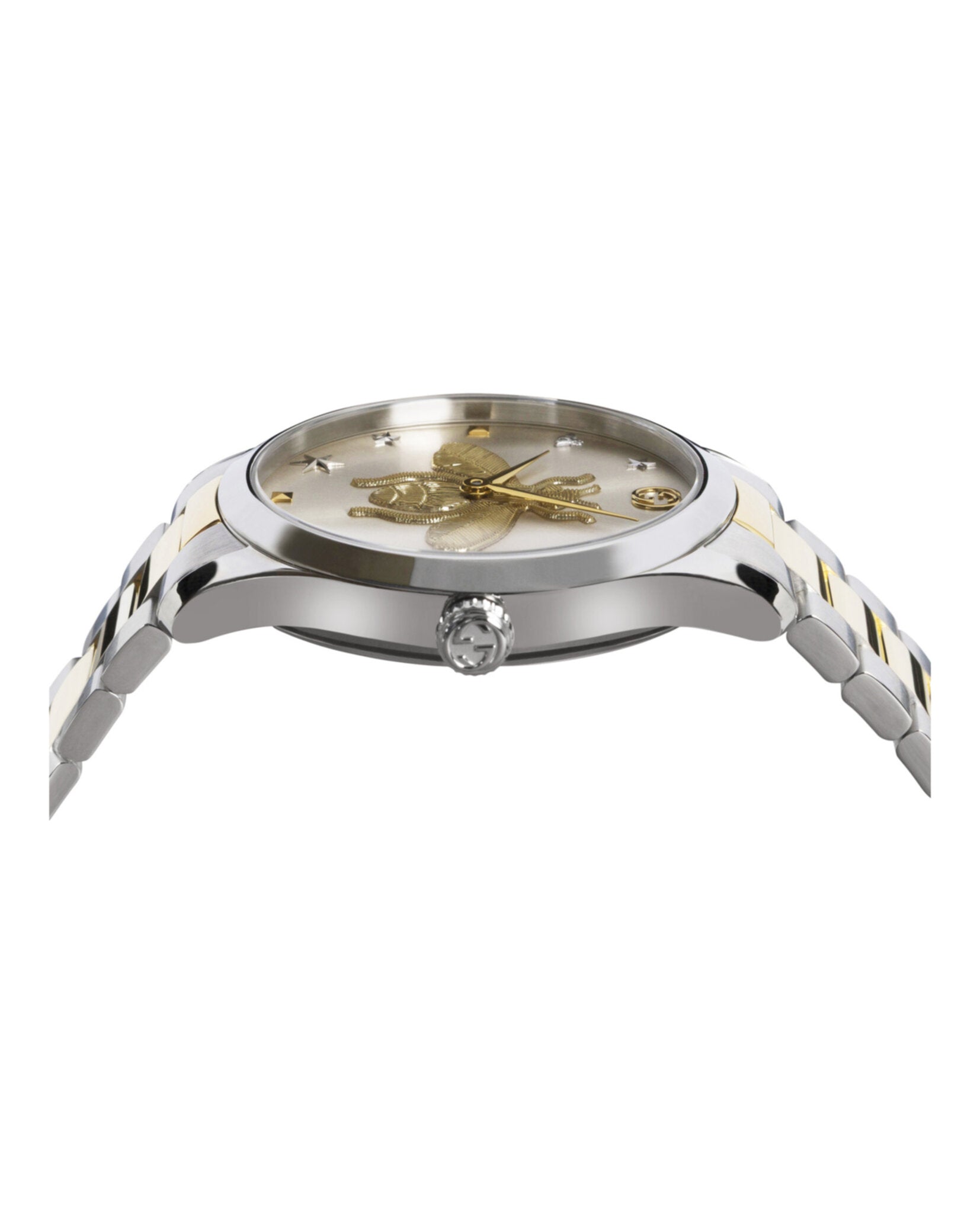 Gucci Unisex-Adult Two Tone 38mm Bracelet Fashion Watch
