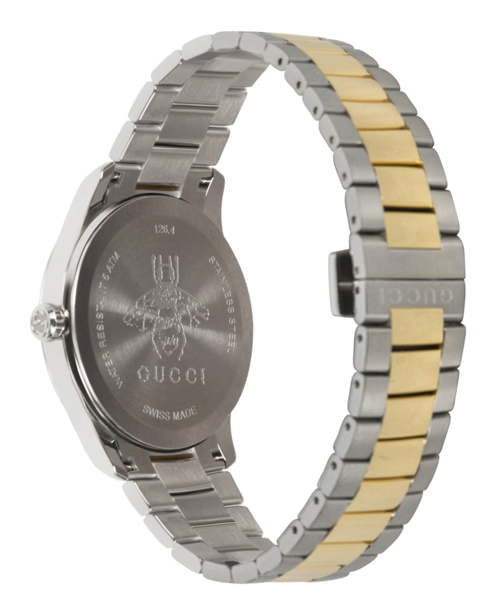 Gucci Unisex-Adult Two Tone 38mm Bracelet Fashion Watch