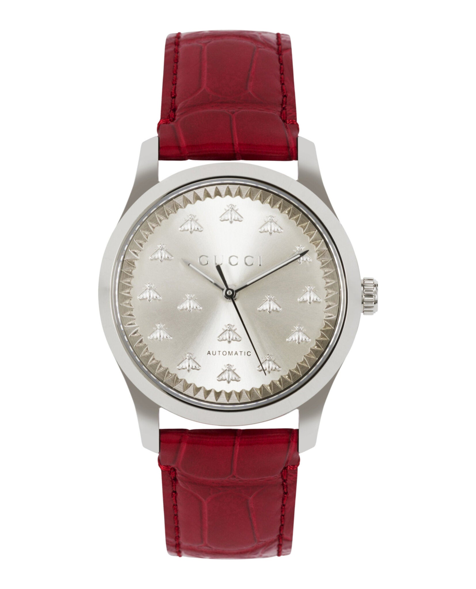 Gucci Mens Stainless Steel 38mm Strap Fashion Watch