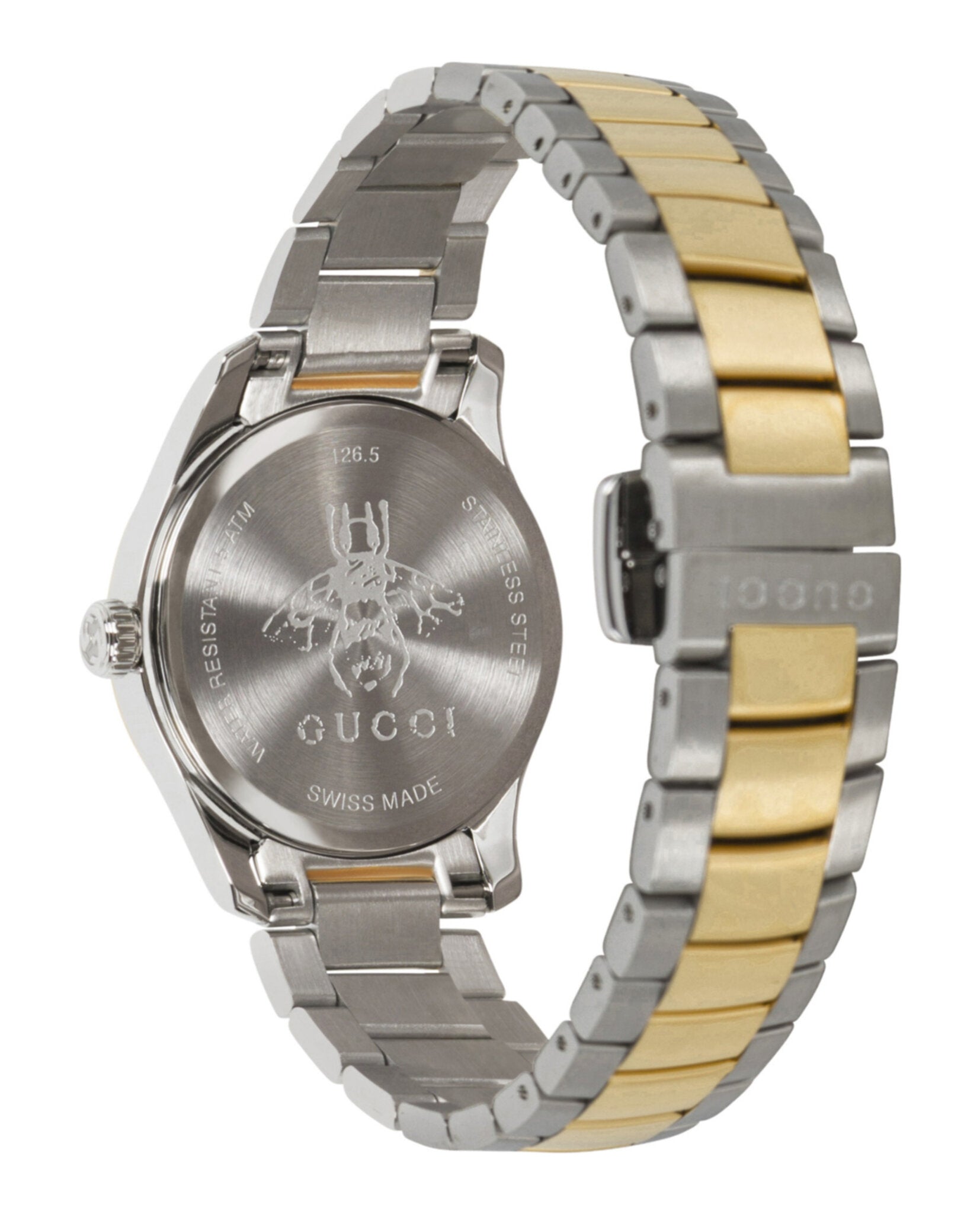 Gucci Womens Two Tone 27mm Bracelet Fashion Watch