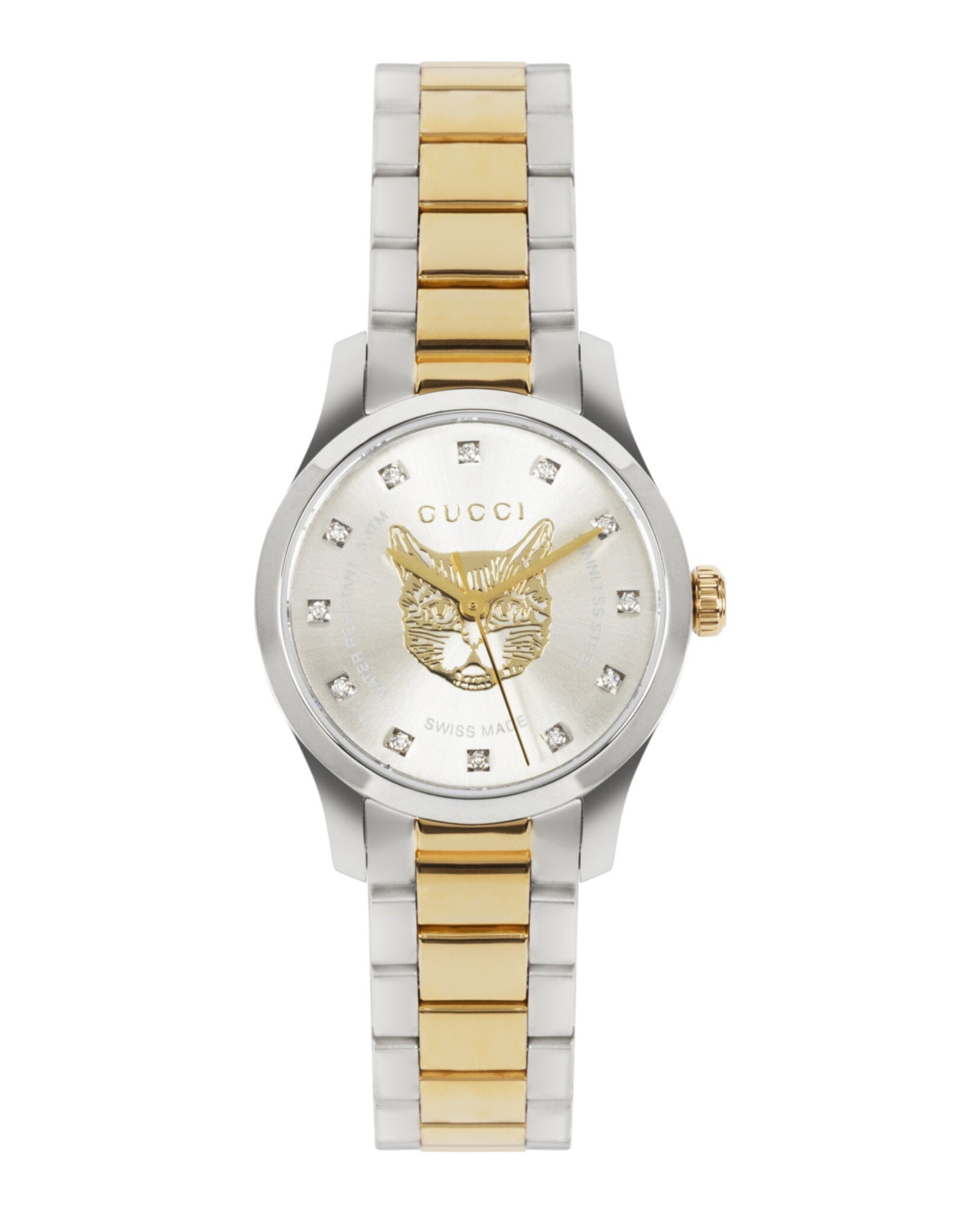 Gucci Womens Two Tone 27mm Bracelet Fashion Watch