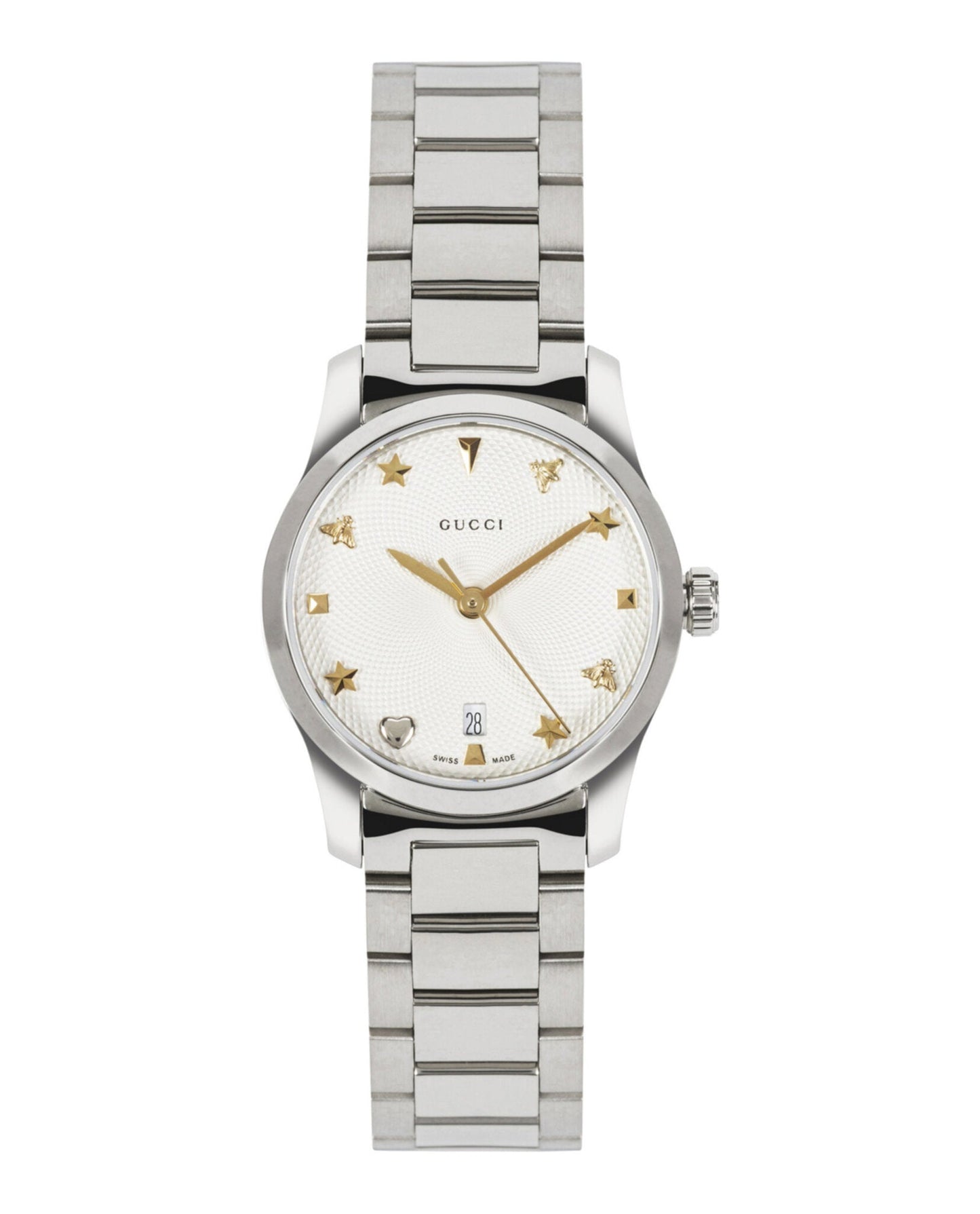 Gucci Womens Stainless Steel 27mm Bracelet Fashion Watch