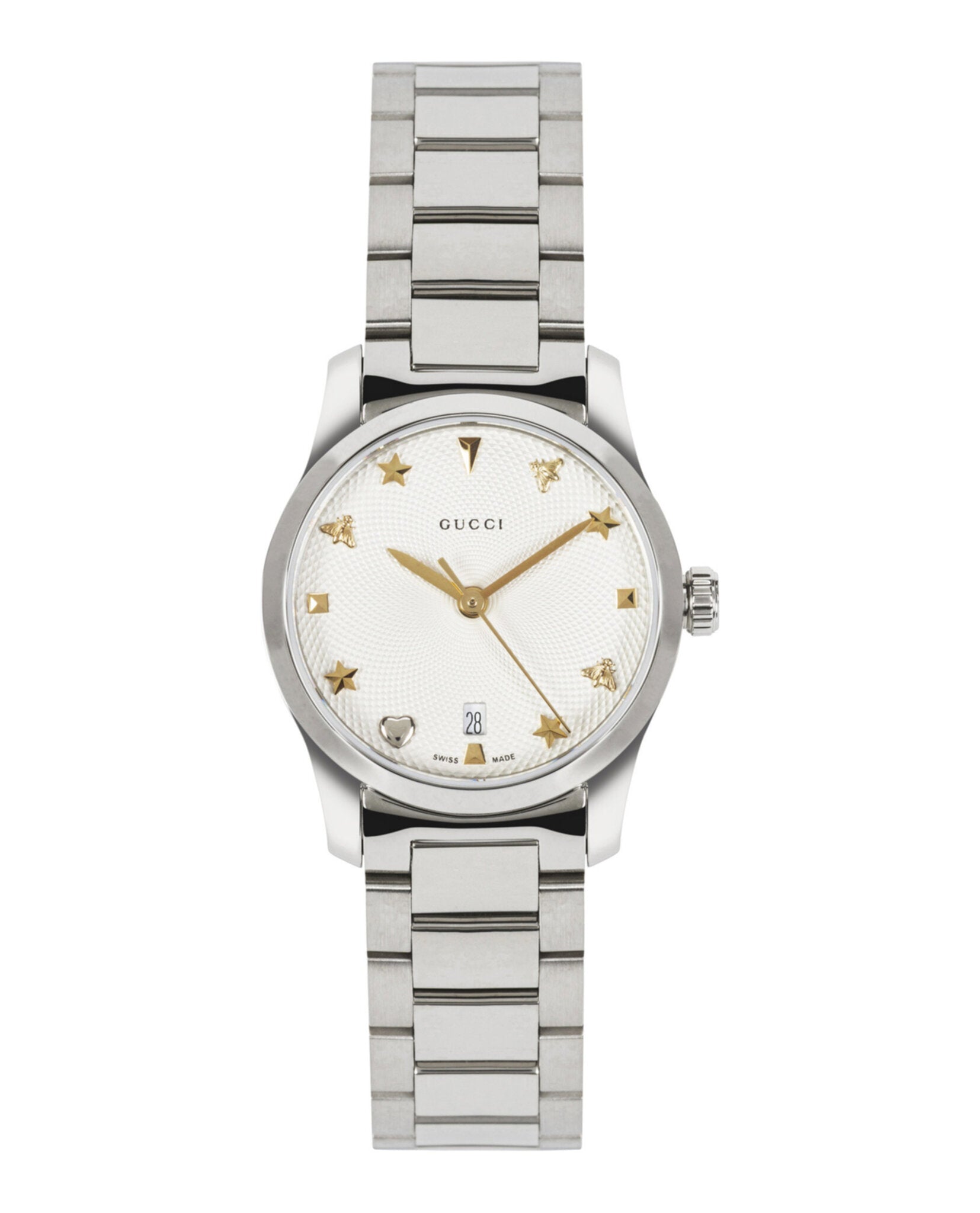 Gucci Womens Stainless Steel 27mm Bracelet Fashion Watch