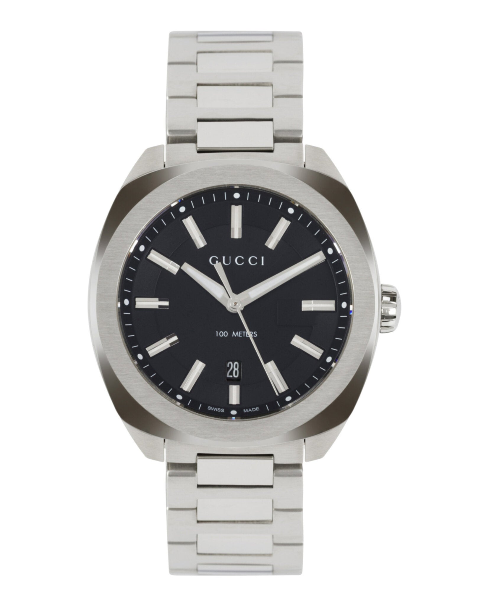 Gucci Mens Stainless Steel 41mm Bracelet Fashion Watch