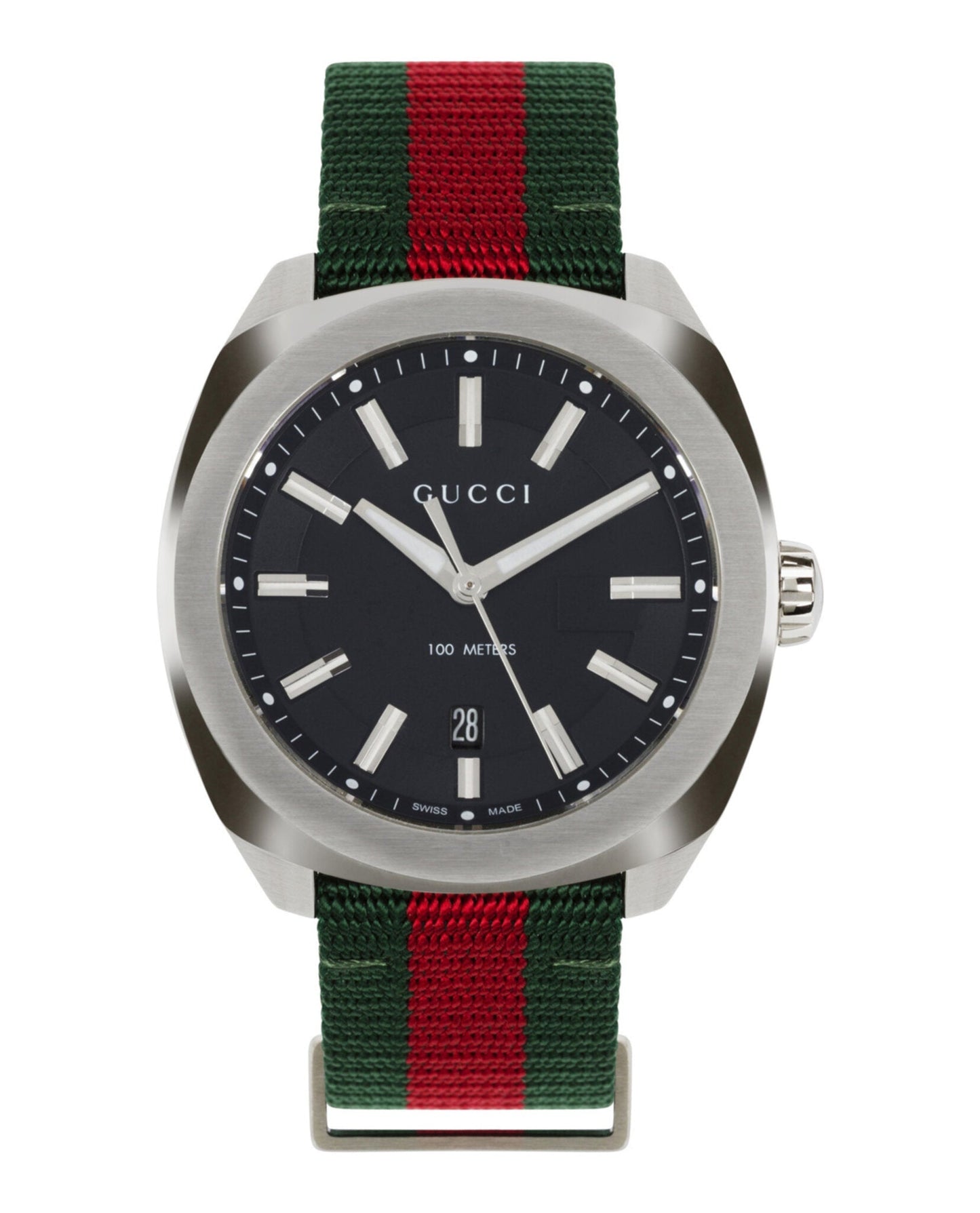Gucci Mens Stainless Steel 41mm Strap Fashion Watch
