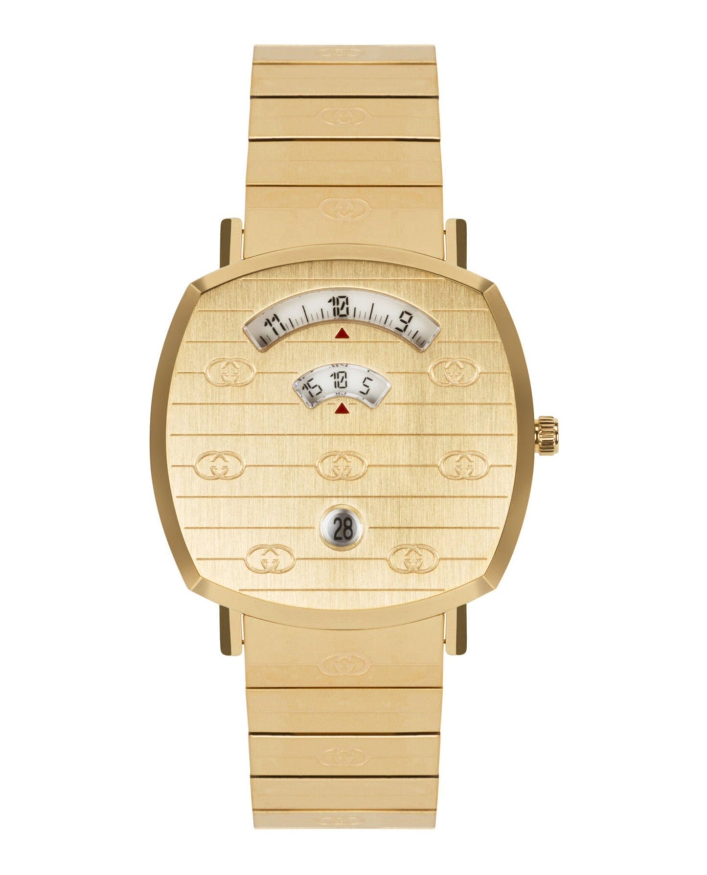 Gucci Unisex-Adult Gold 38mm Bracelet Fashion Watch