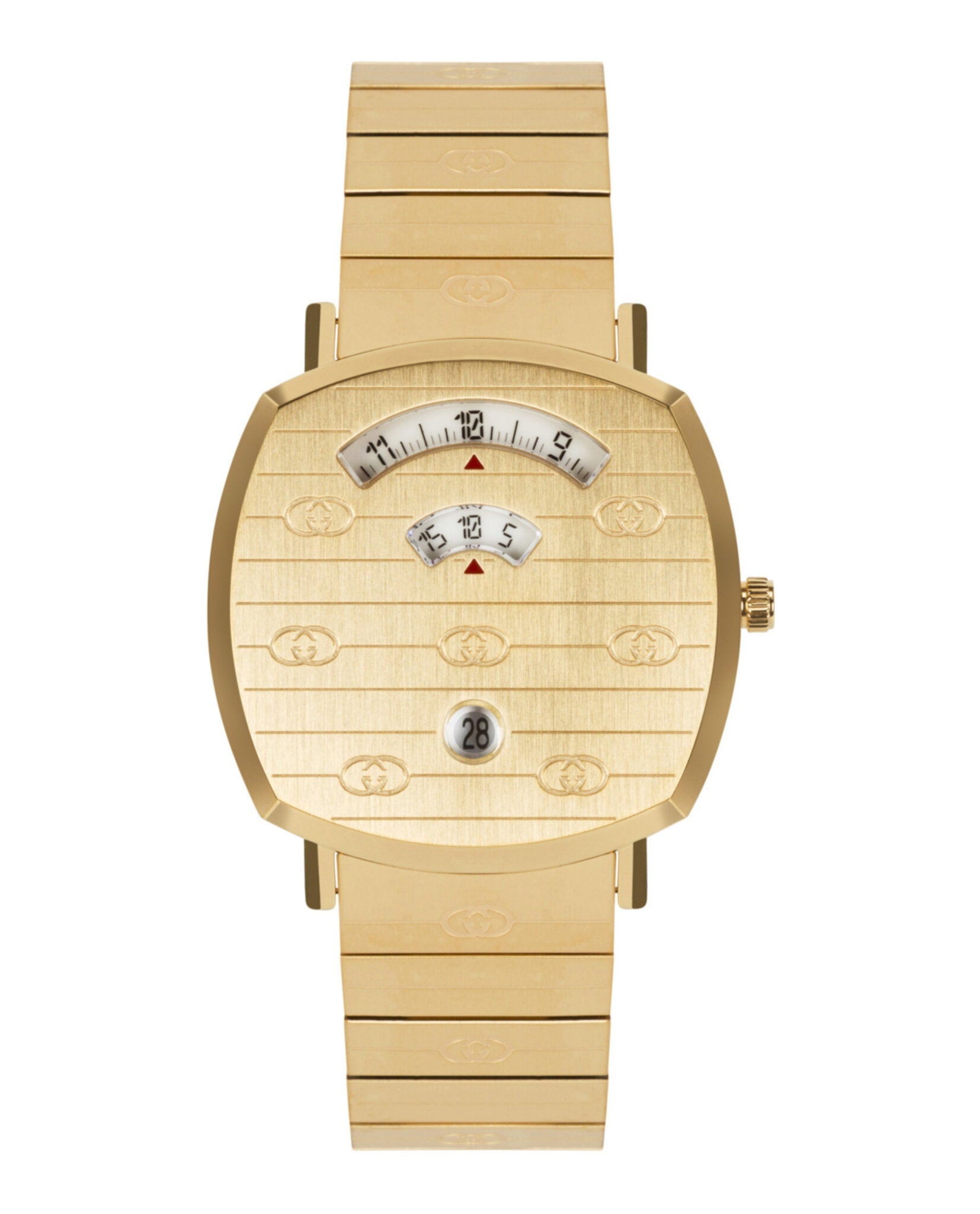 Gucci Unisex-Adult Gold 38mm Bracelet Fashion Watch