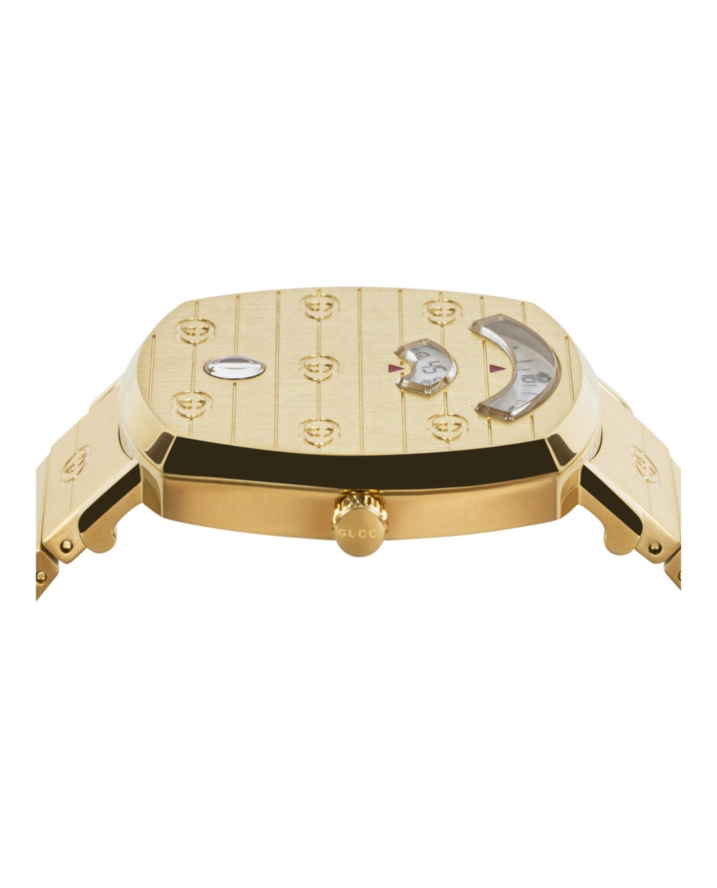 Gucci Unisex-Adult Gold 38mm Bracelet Fashion Watch