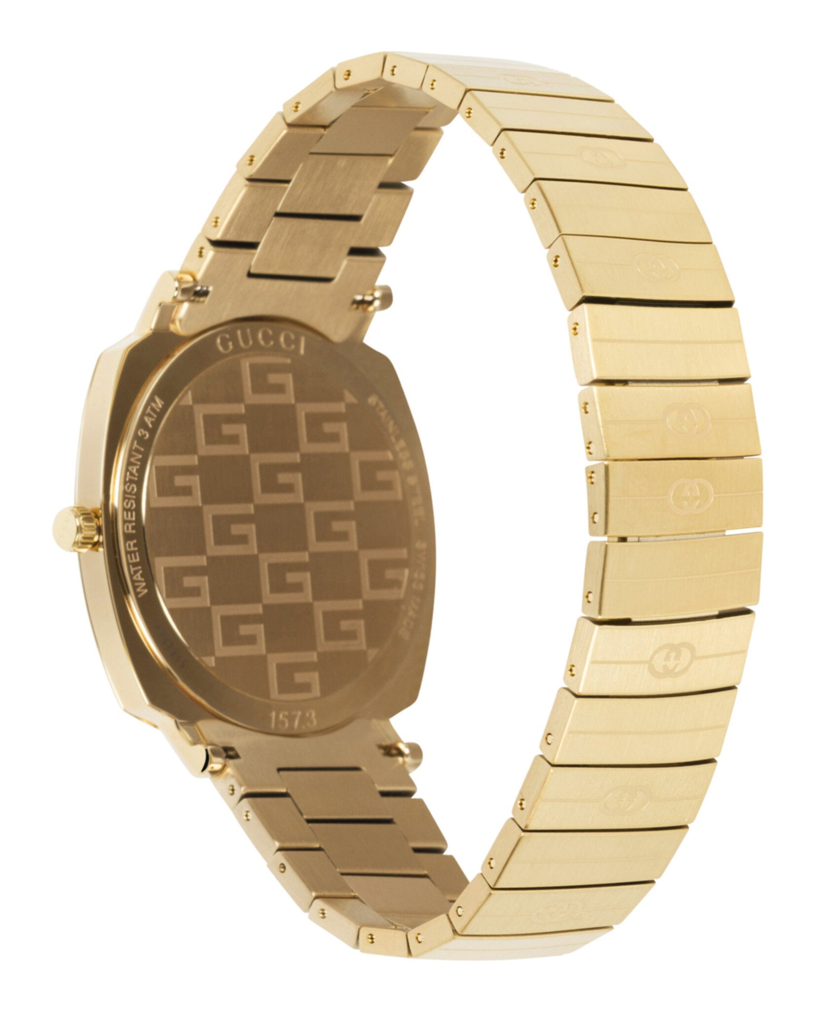Gucci Unisex-Adult Gold 38mm Bracelet Fashion Watch