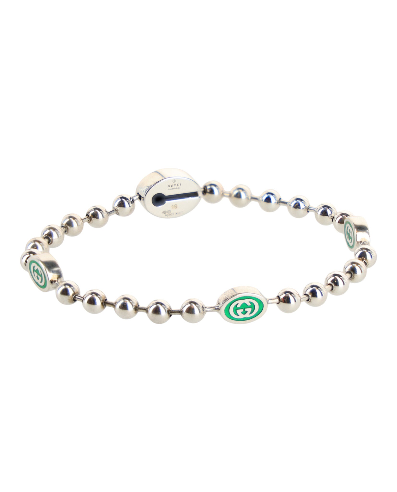 Gucci Womens Interlocking G Boule Chain Bracelet