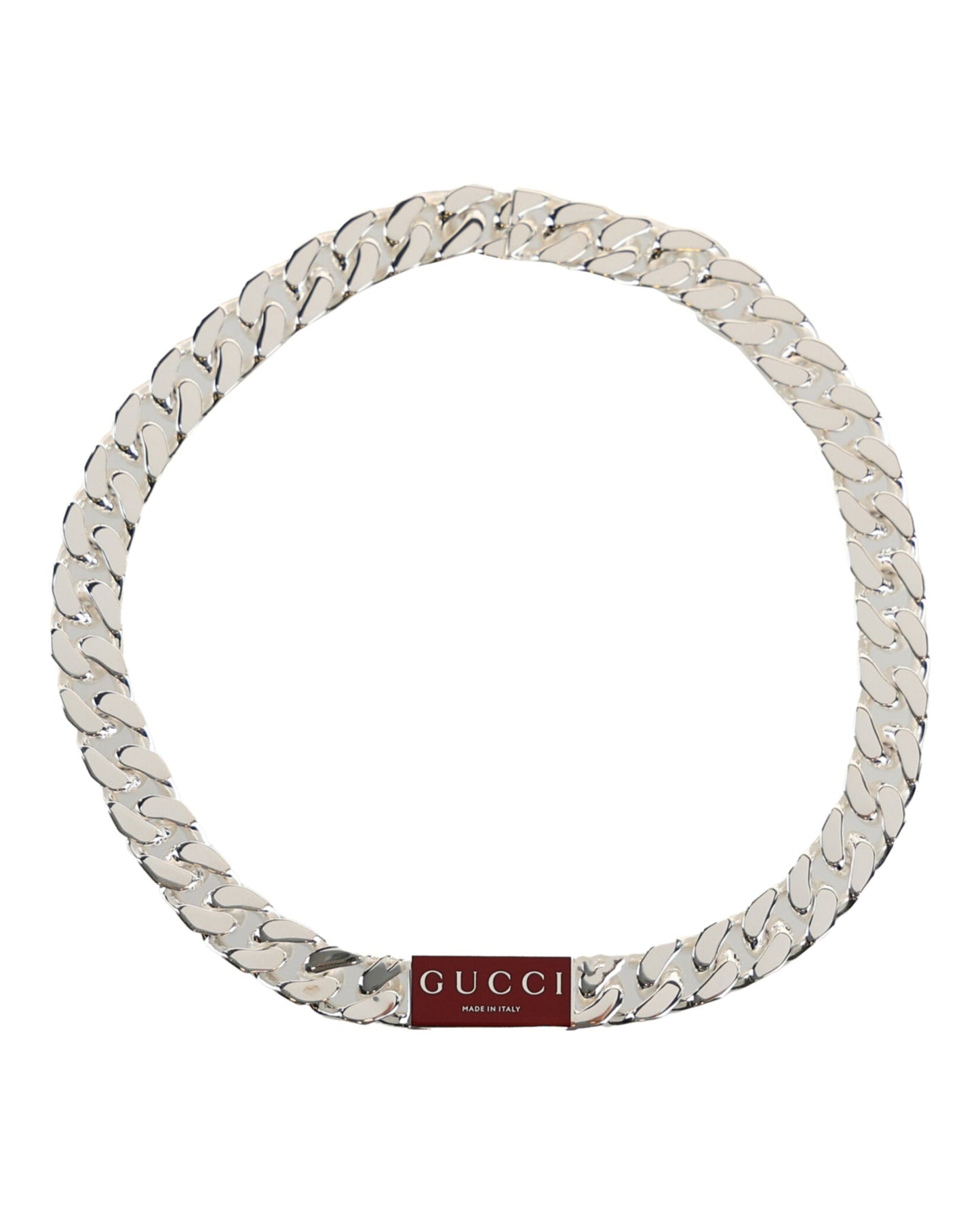 Gucci Womens Trademark Enamel Chain Necklace