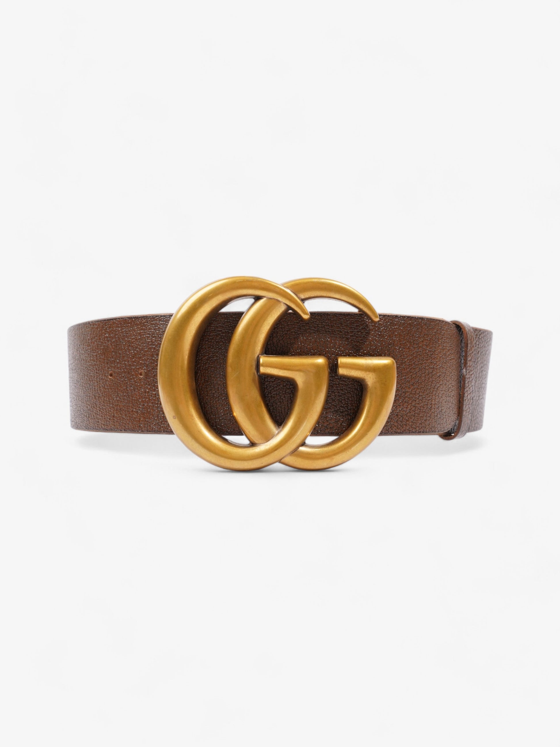 Gucci Marmont Extra Wide Belt Handbag Leather Brown Accessory