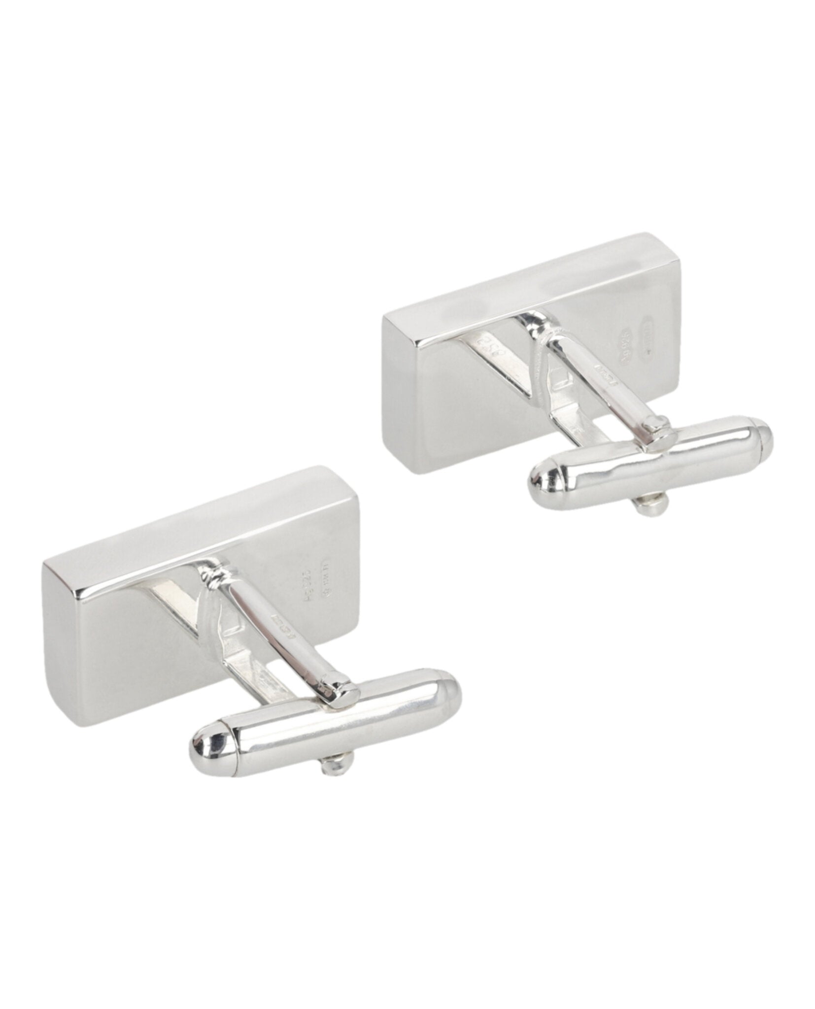 Gucci Womens Sterling Silver Trademark Cufflinks