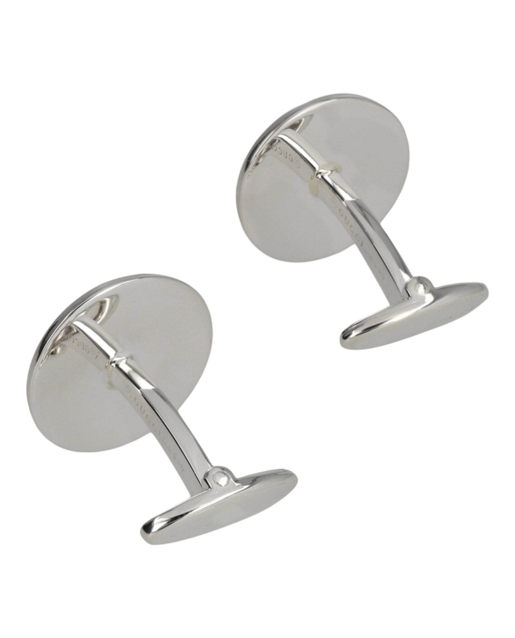 Gucci Womens Sterling Silver Crest Cufflinks