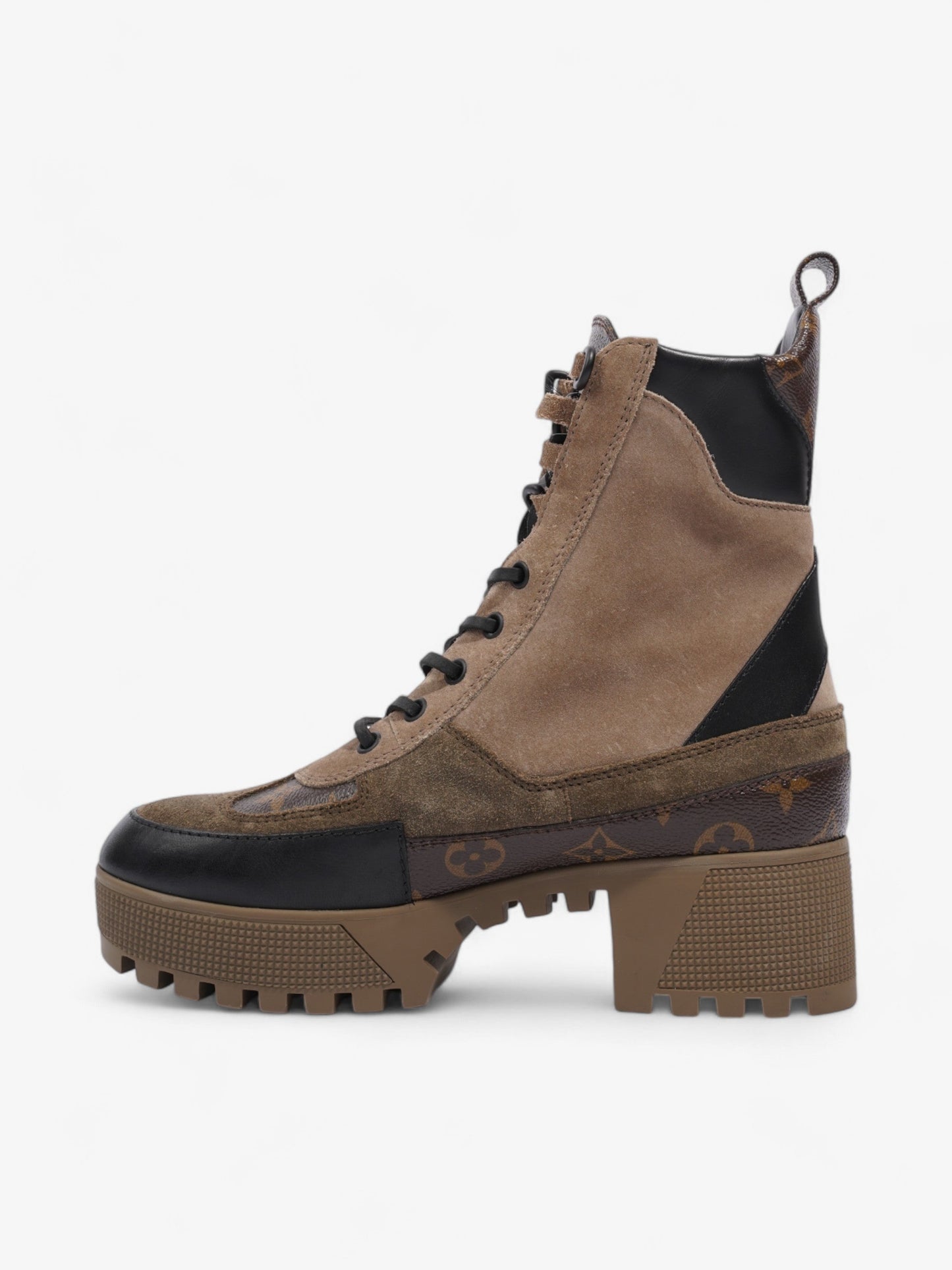 Louis Vuitton Laureate Desert Boot EU 38 Monogram Suede Beige Shoes