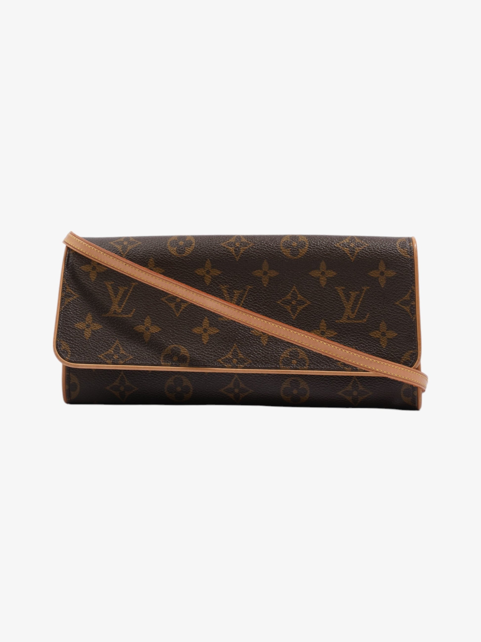 Louis Vuitton Pochette Twin Coated GM Monogram Canvas Coated Canvas Apparel