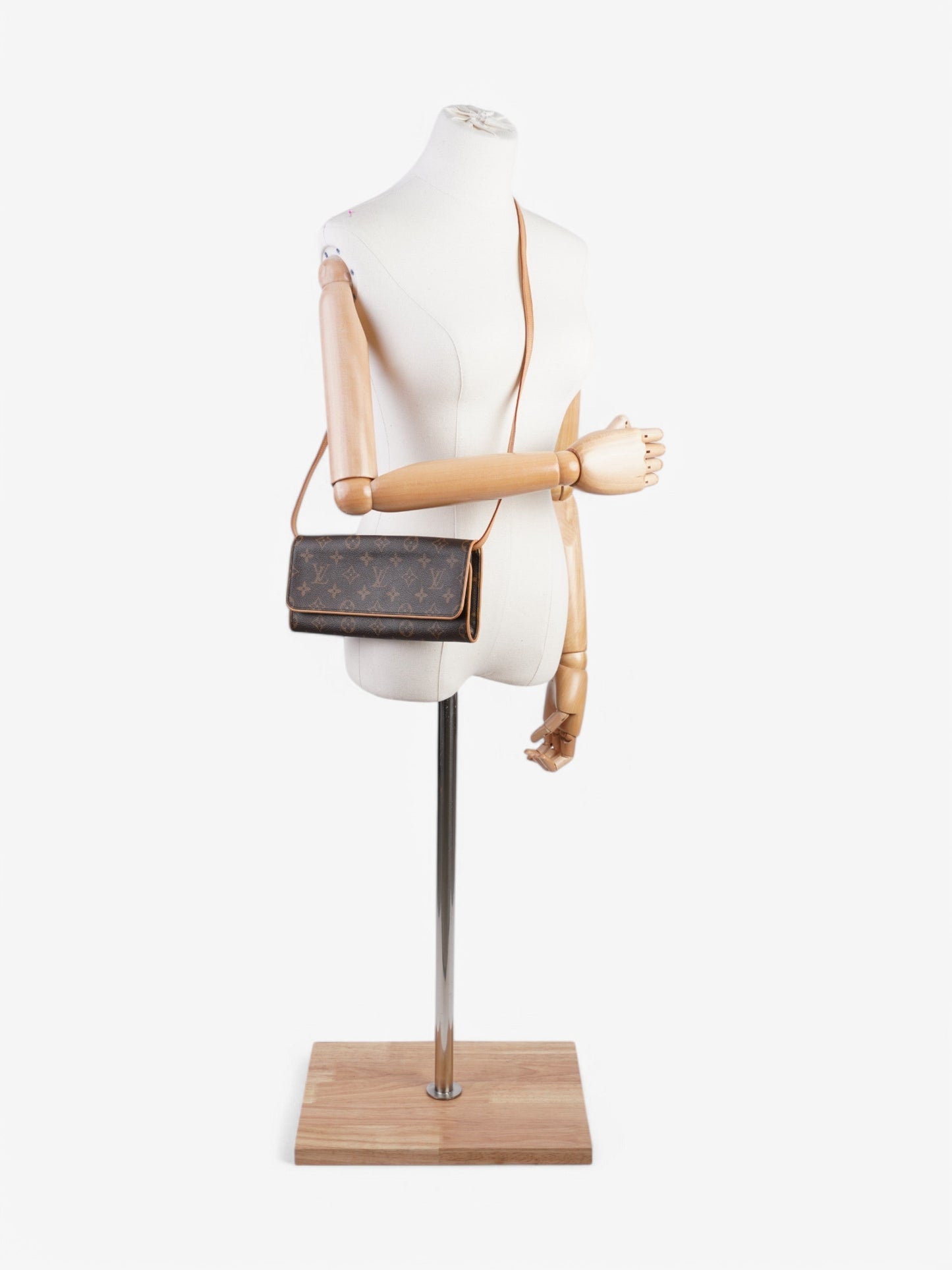 Louis Vuitton Pochette Twin Coated GM Monogram Canvas Coated Canvas Apparel