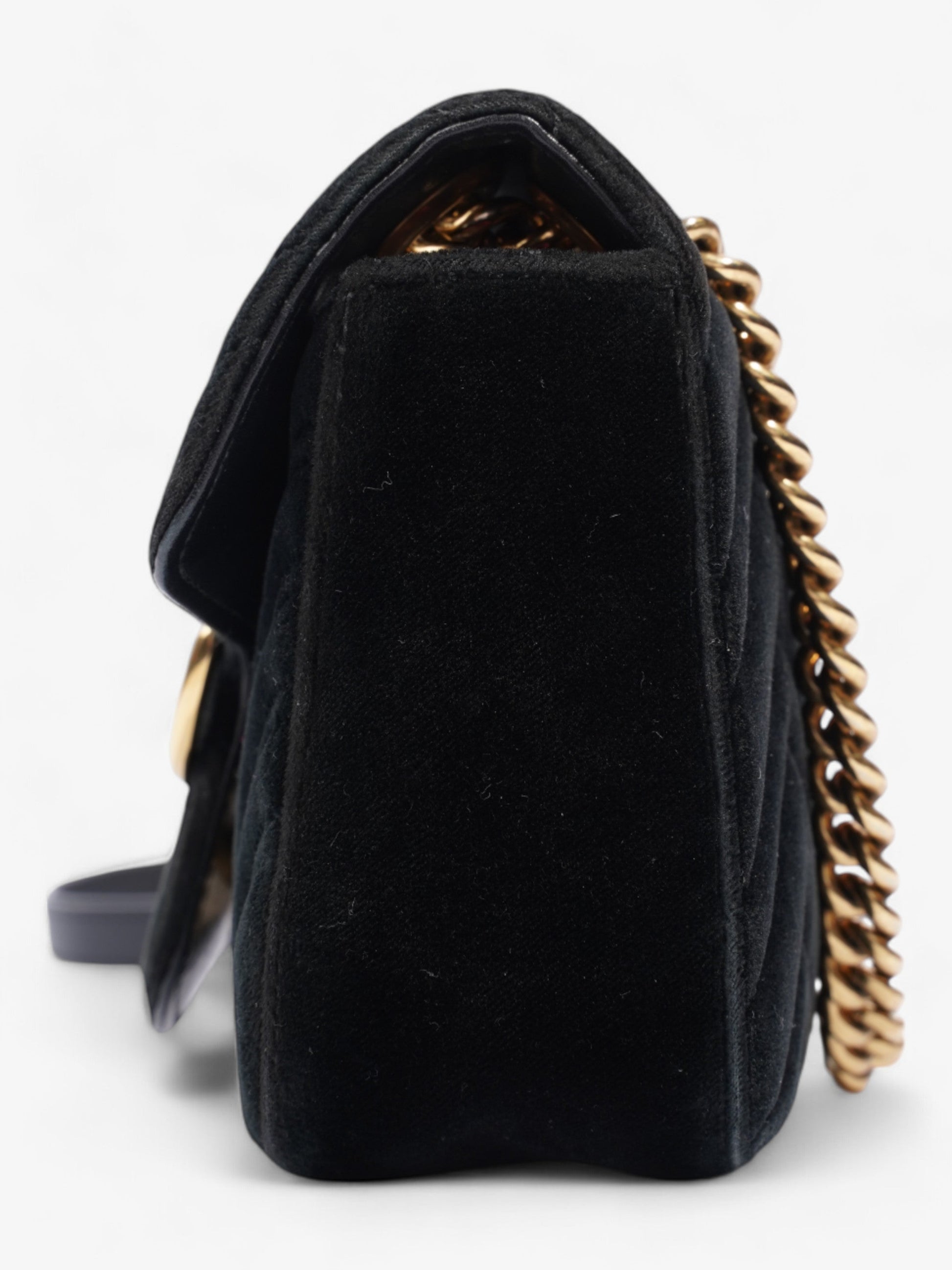 Gucci Marmont Velvet Shoulder Bag Black Mini 4