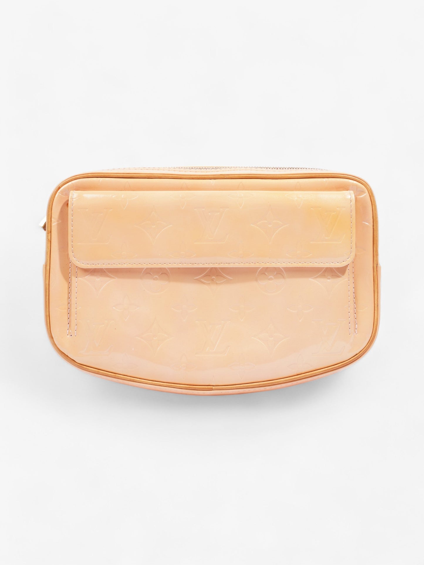 Louis Vuitton Fulton Peach Patent Leather Vernis Handbag