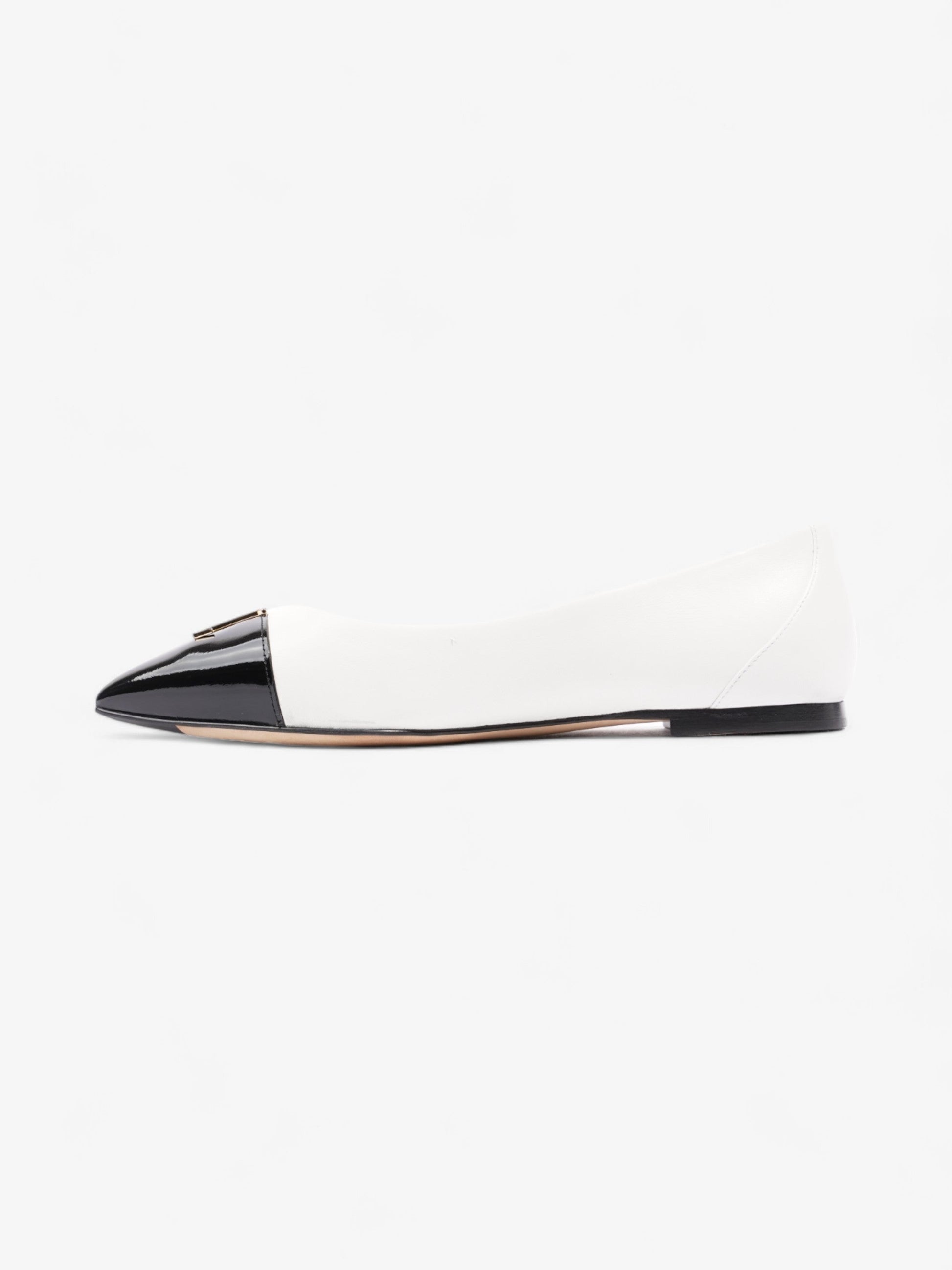 Louis Vuitton Capucine Flat EU 36.5 UK Leather Black White Hat