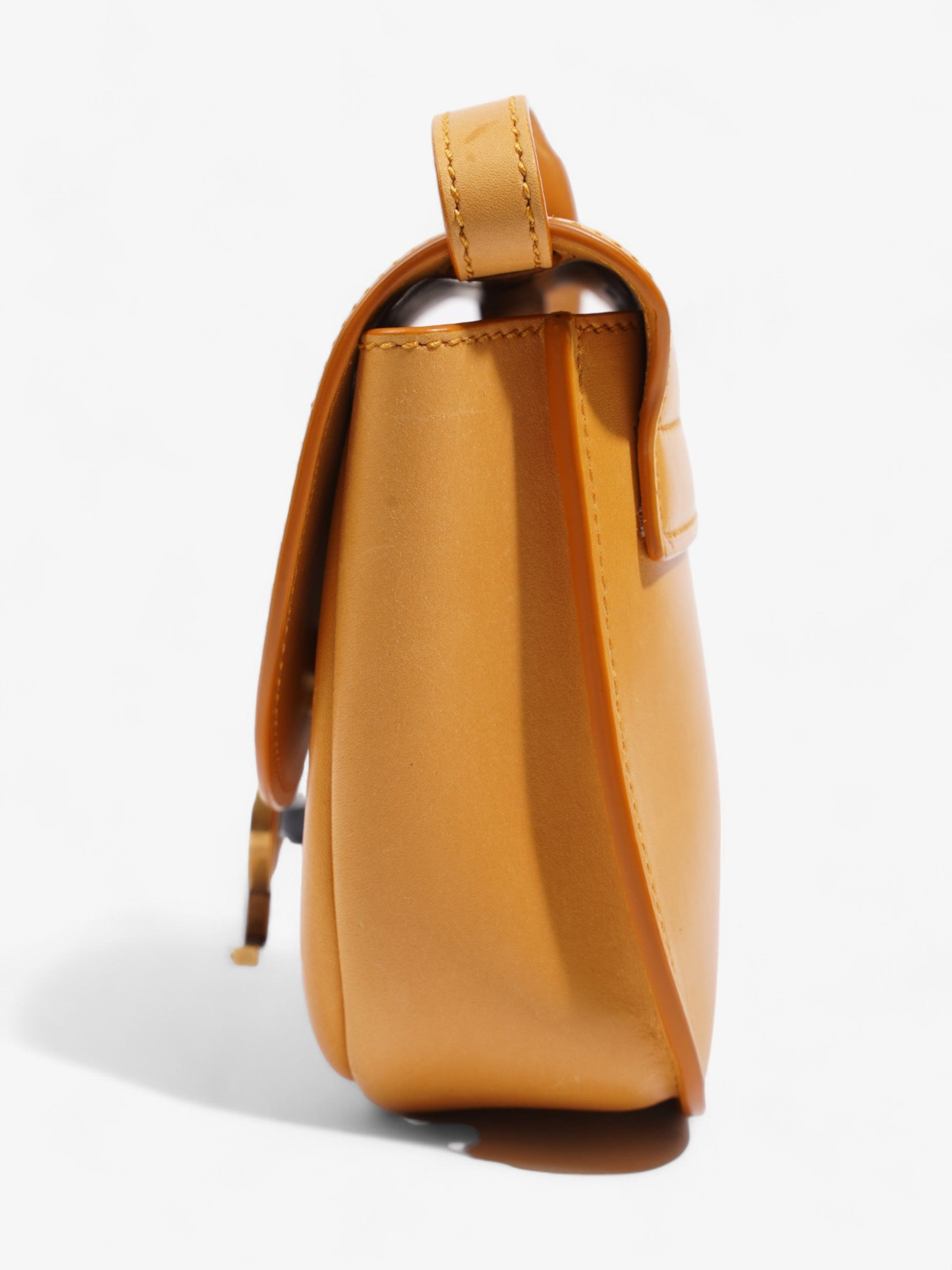 YSL Saint Laurent Kaia Satchel Mustard Leather Yellow Small Satchel Bag