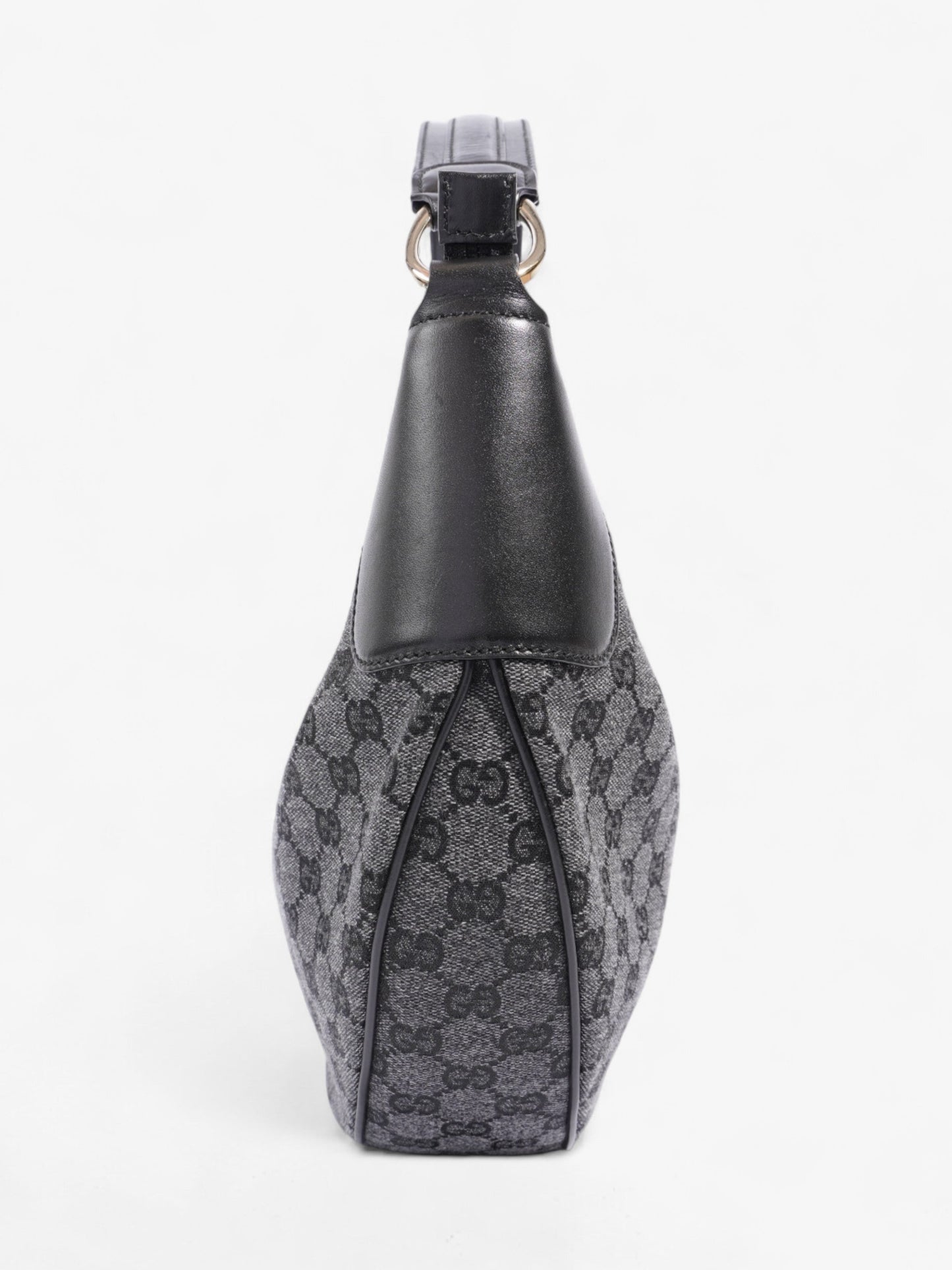 Gucci Half Moon Hobo Supreme Denim Black Shoulder Bag