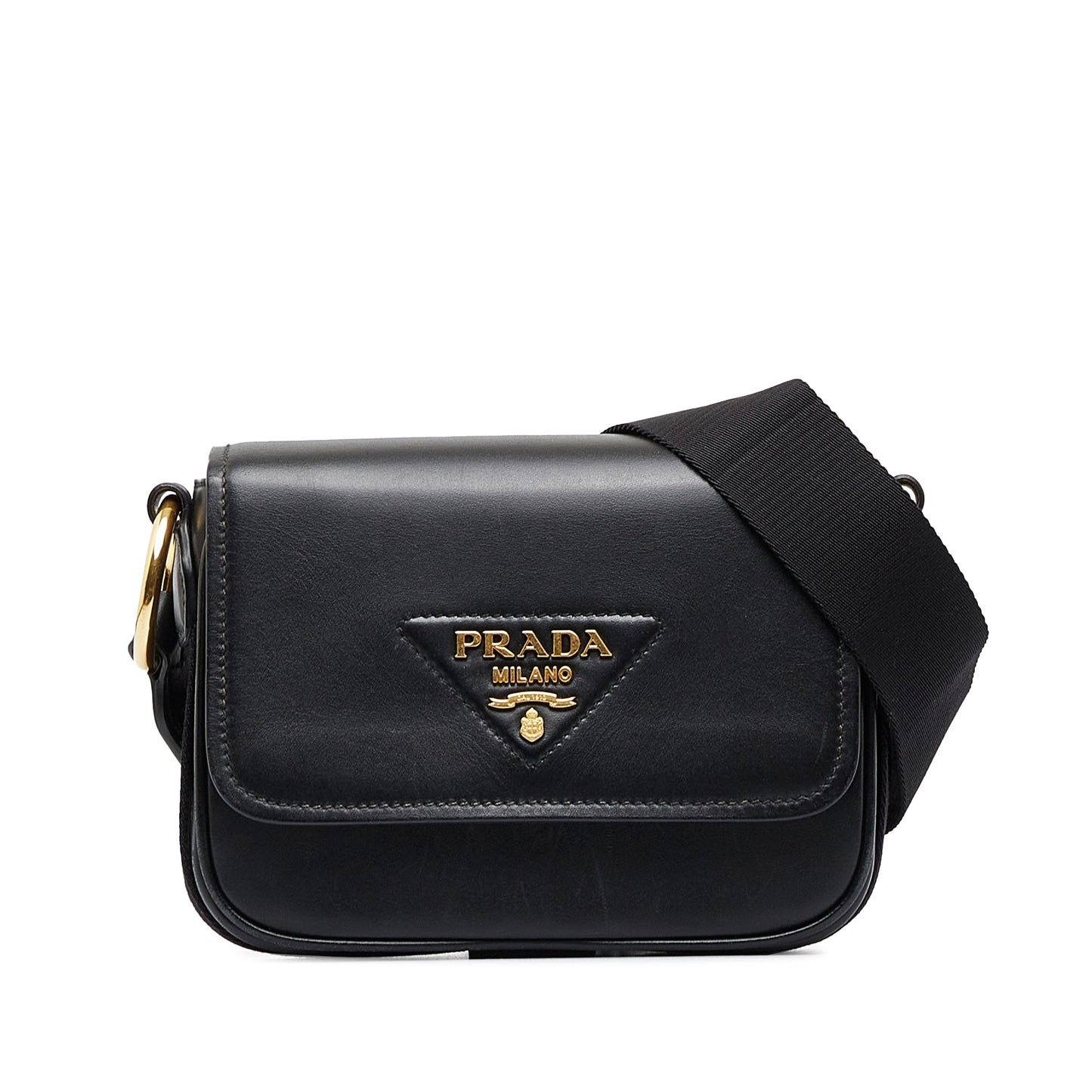 Prada City Calf Luxury Handbag Black Crossbody Bag