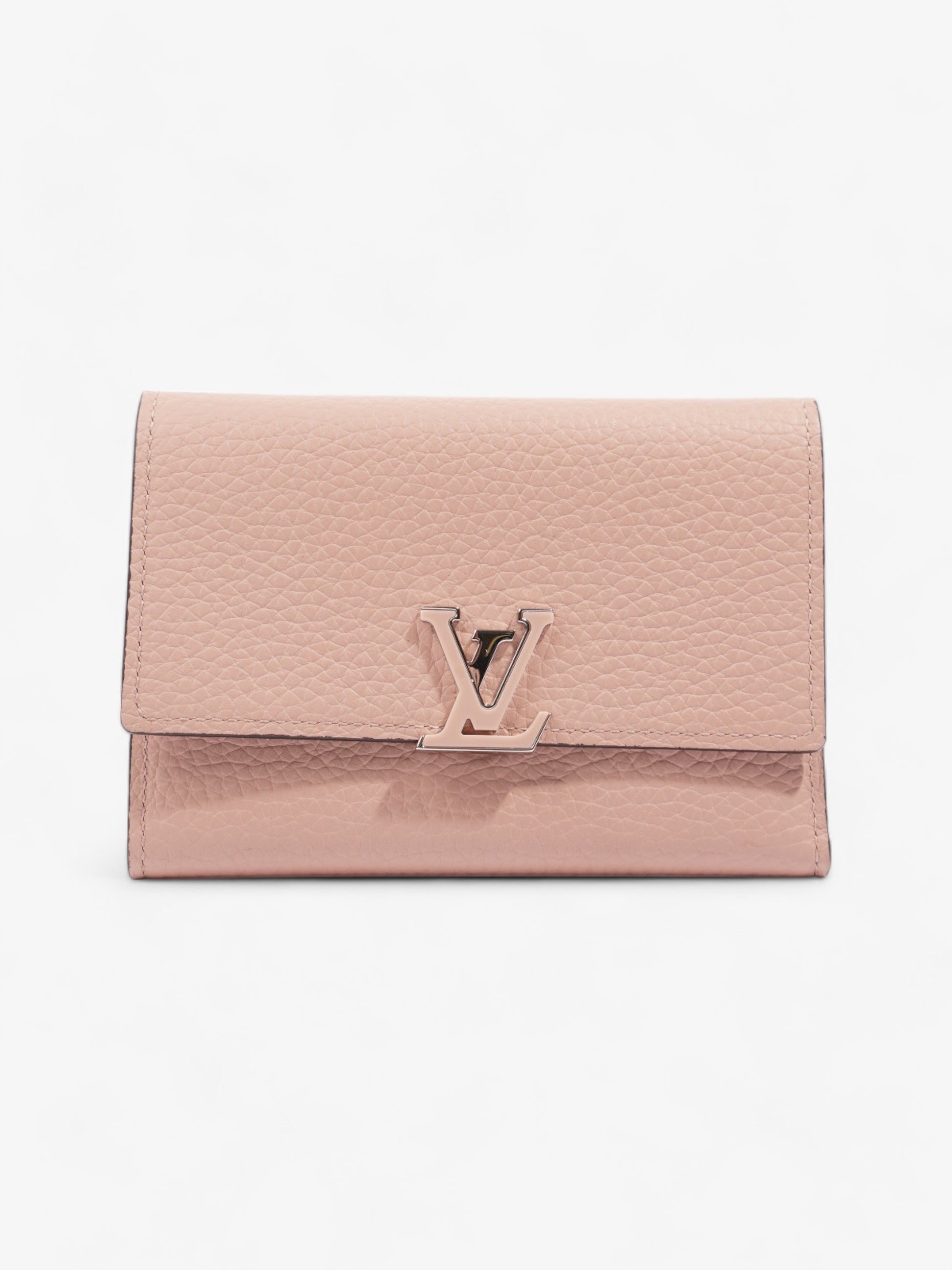 Louis Vuitton Capucines Taurillon Leather Pink Wallet Case