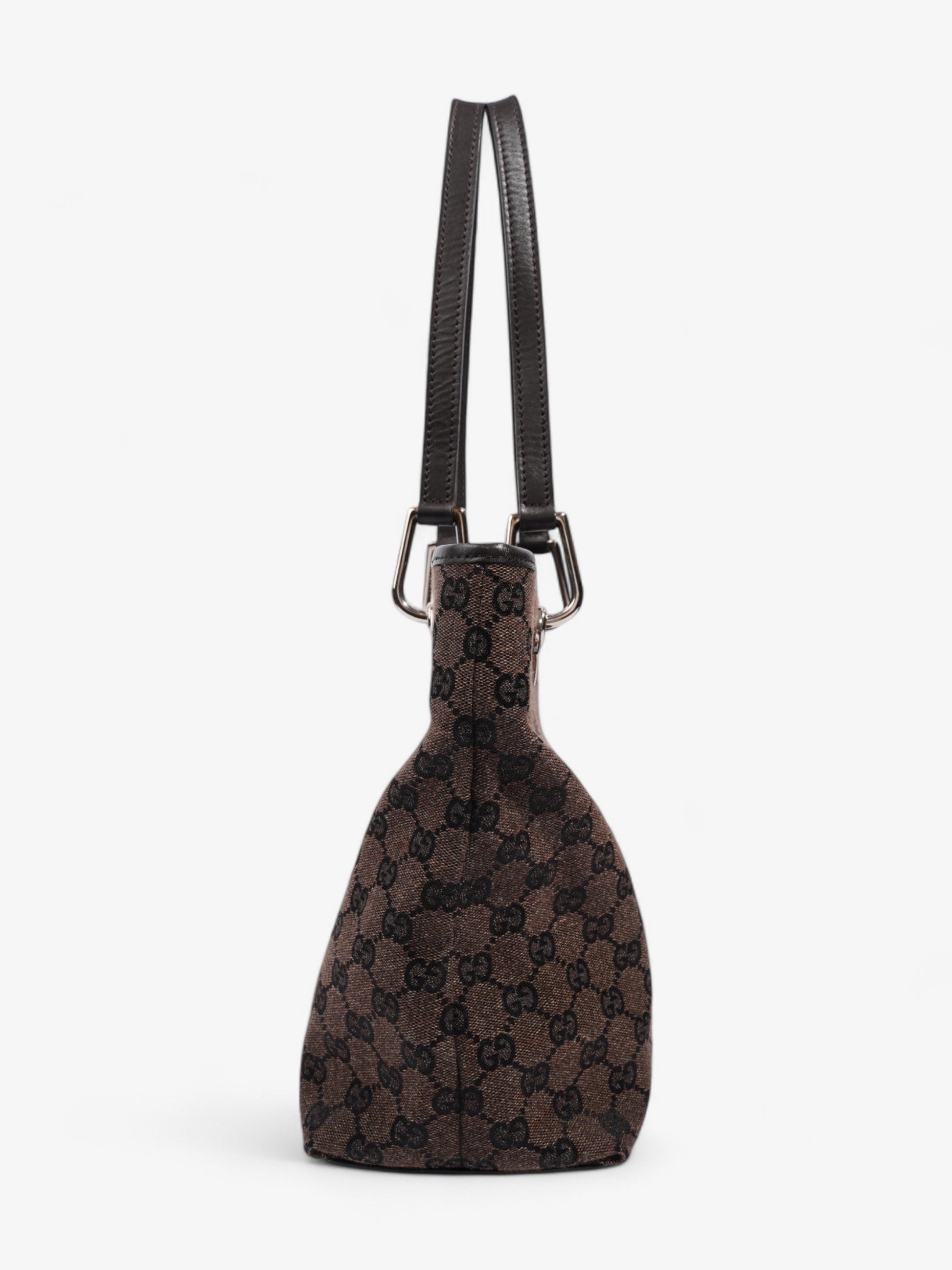 Gucci Tote Bag Supreme Dark Canvas Brown Shoulder Bag