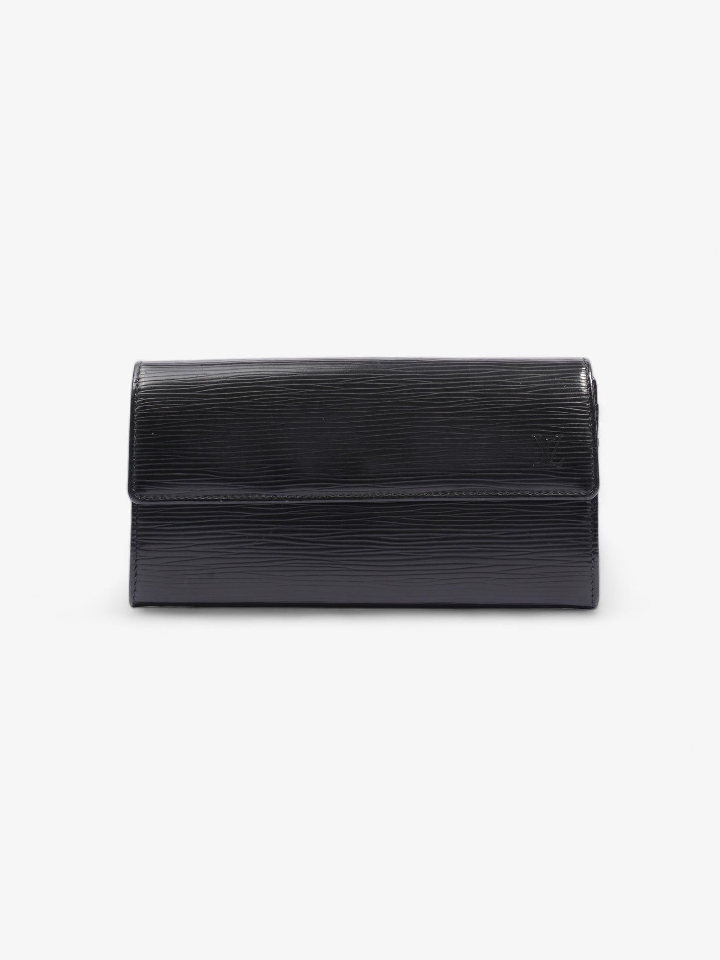Louis Vuitton Sarah Black Leather Epi Wallet Case Epi Leather