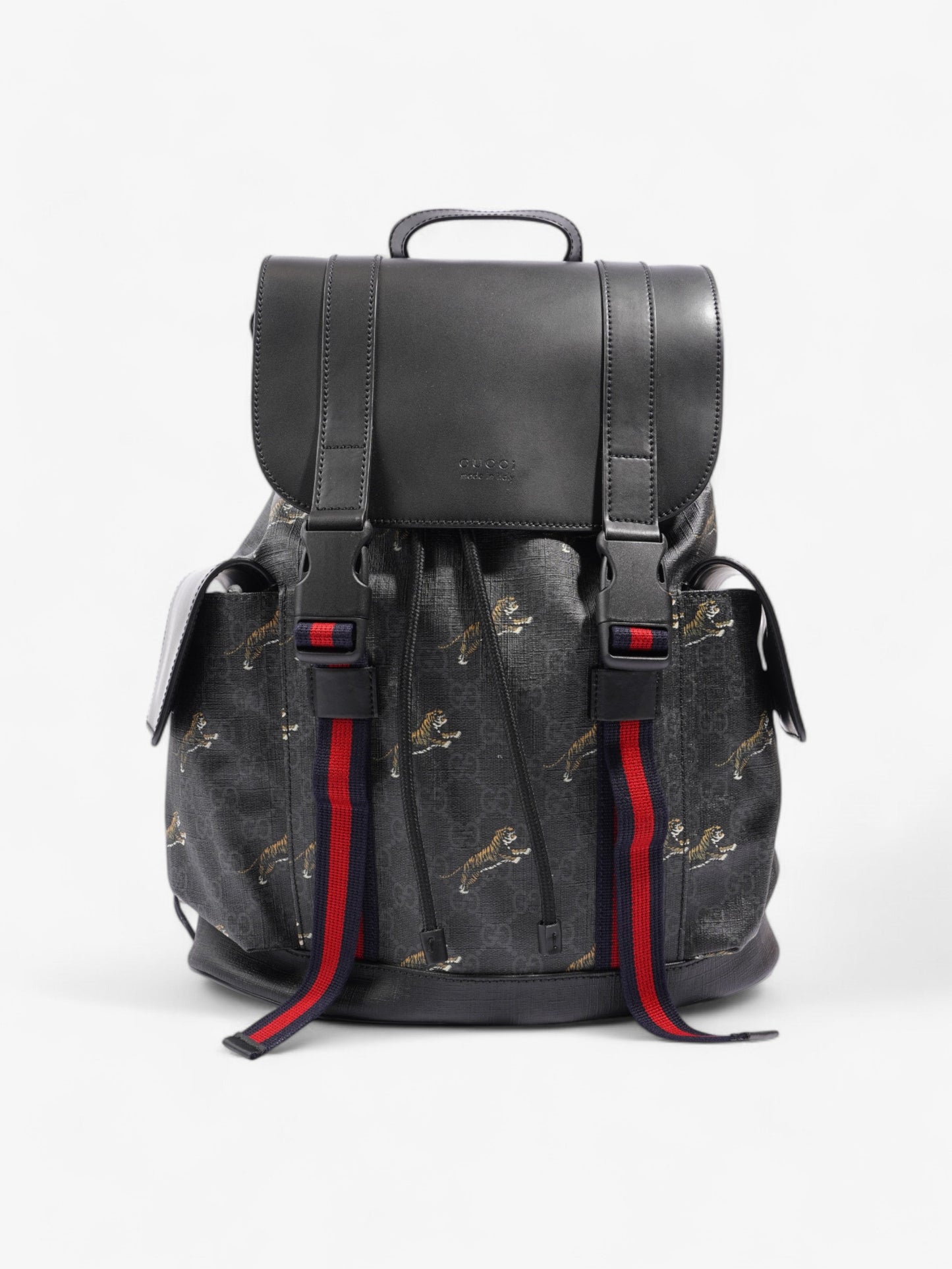 Gucci Tiger Backpack Supreme Canvas Black